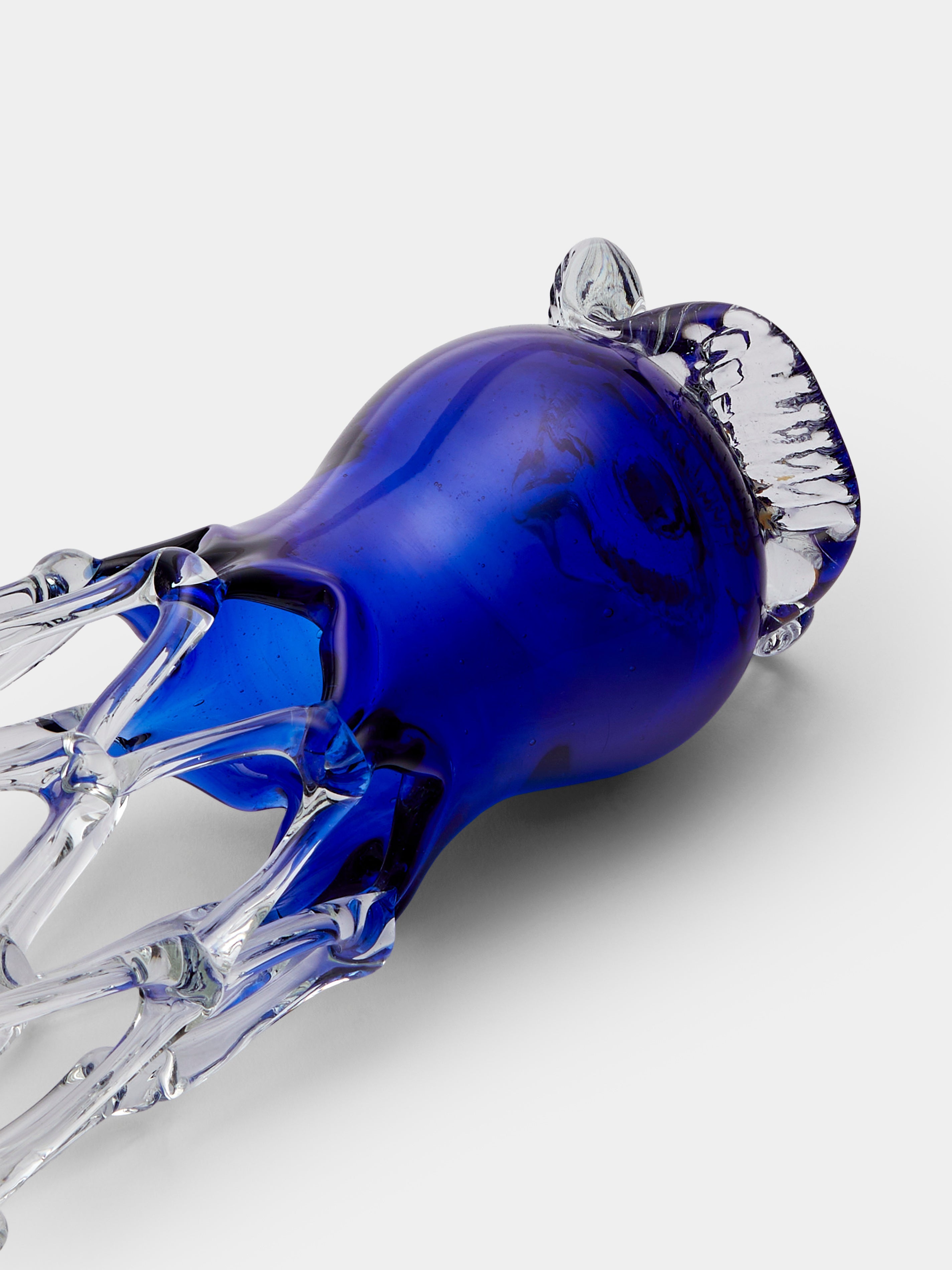 Mid-Century Glass Vase (8in/20cm)