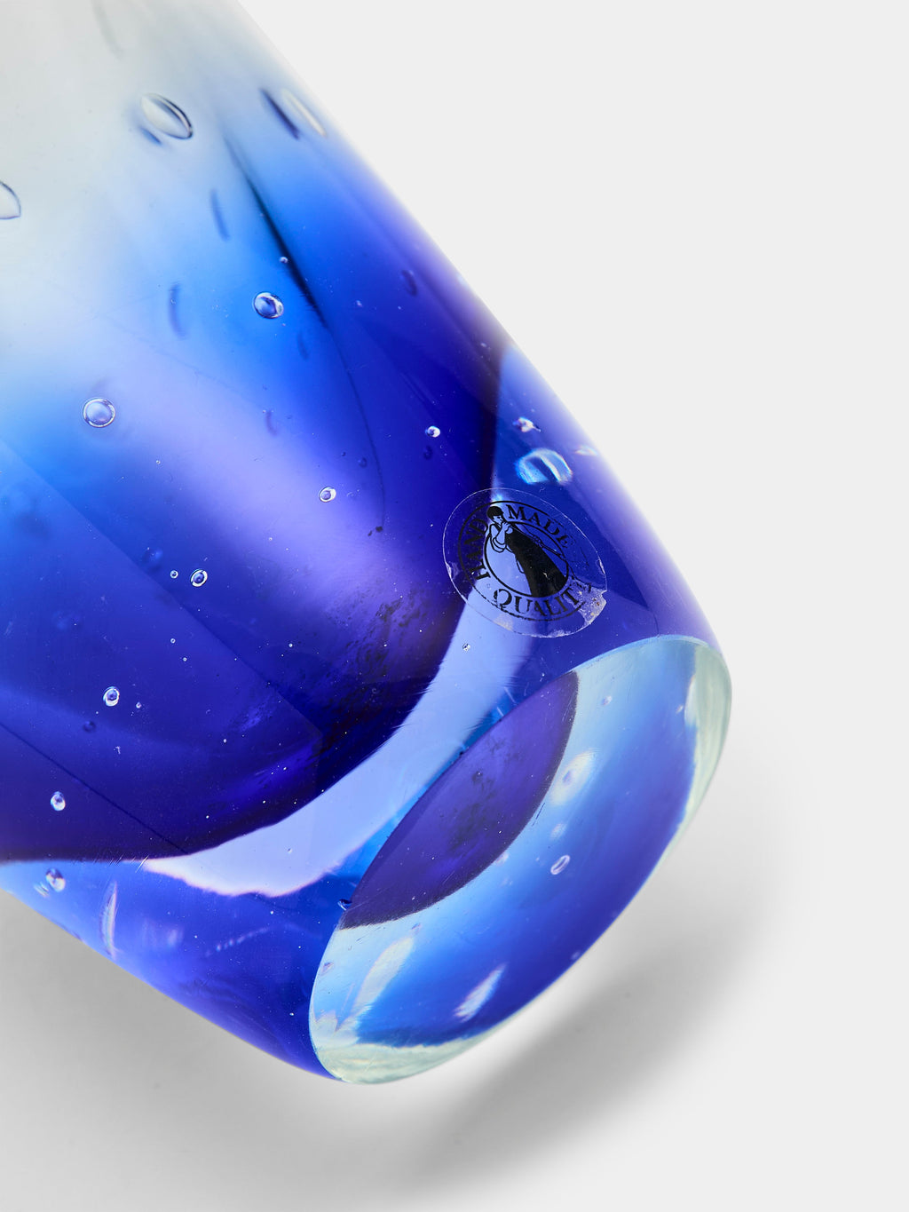 1950s Bullicante Murano Glass Vase (8in/20cm)