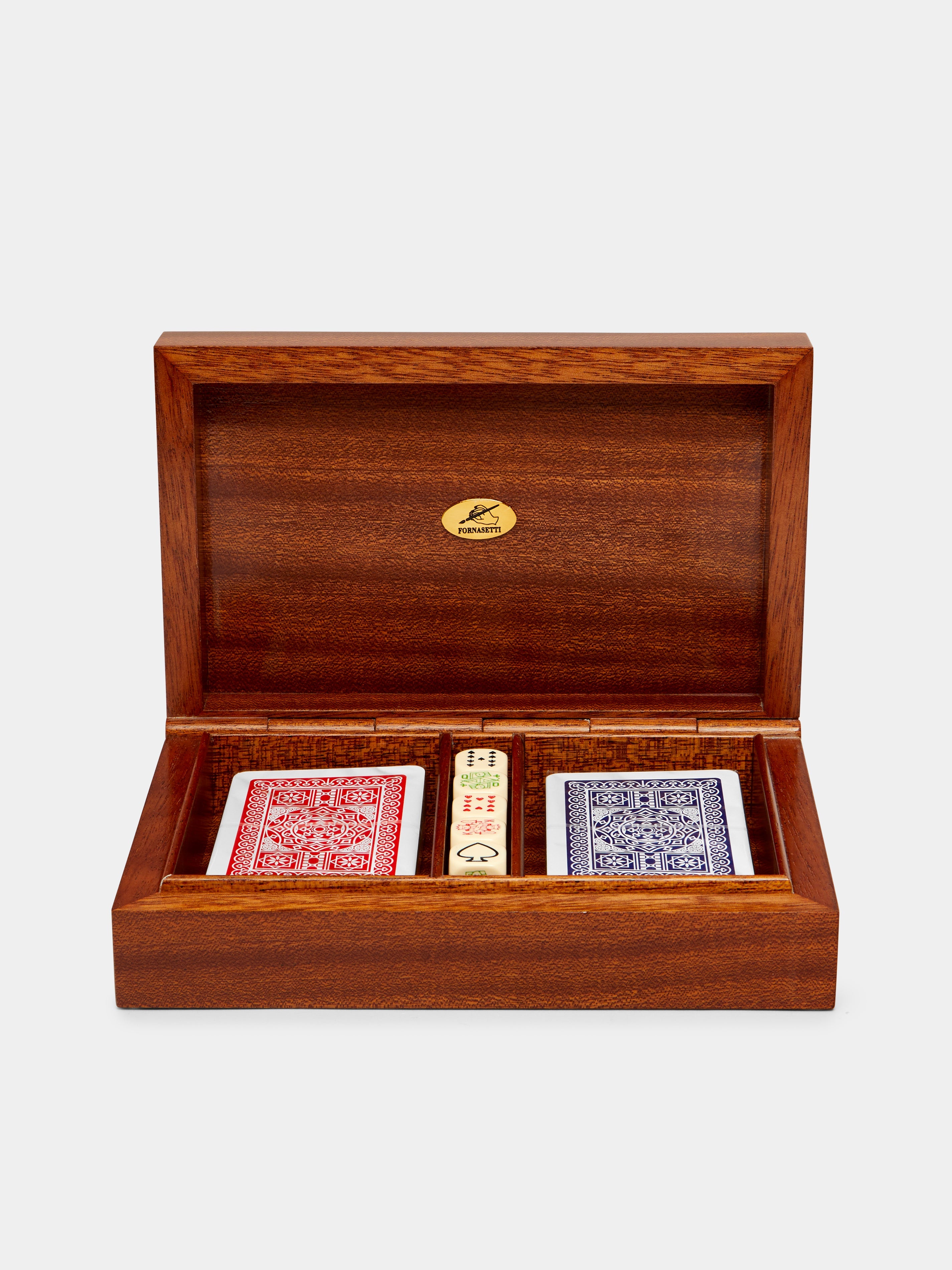 Città di Carte Wood Playing Cards Box