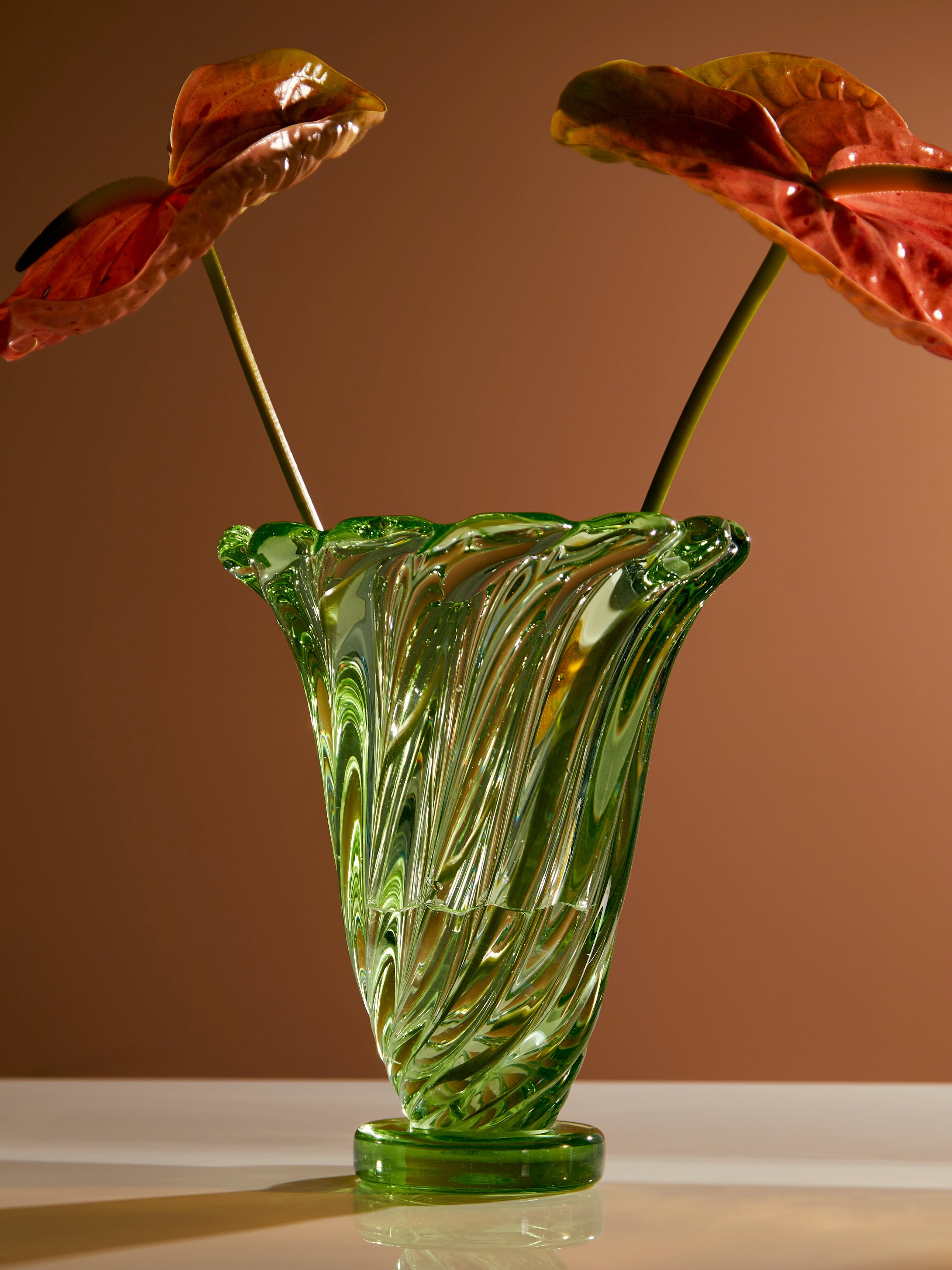 1940s Flavio Poli Murano Glass Vase (11in/28cm)