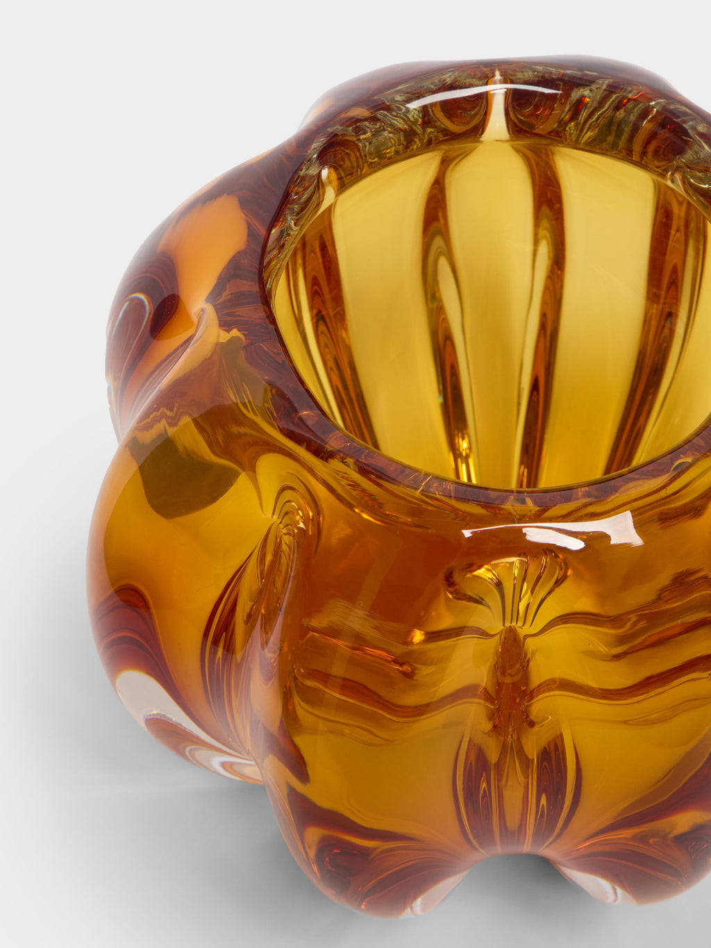 Fiori Bolla Hand-Blown Murano Glass Vase (9.5in/24cm)