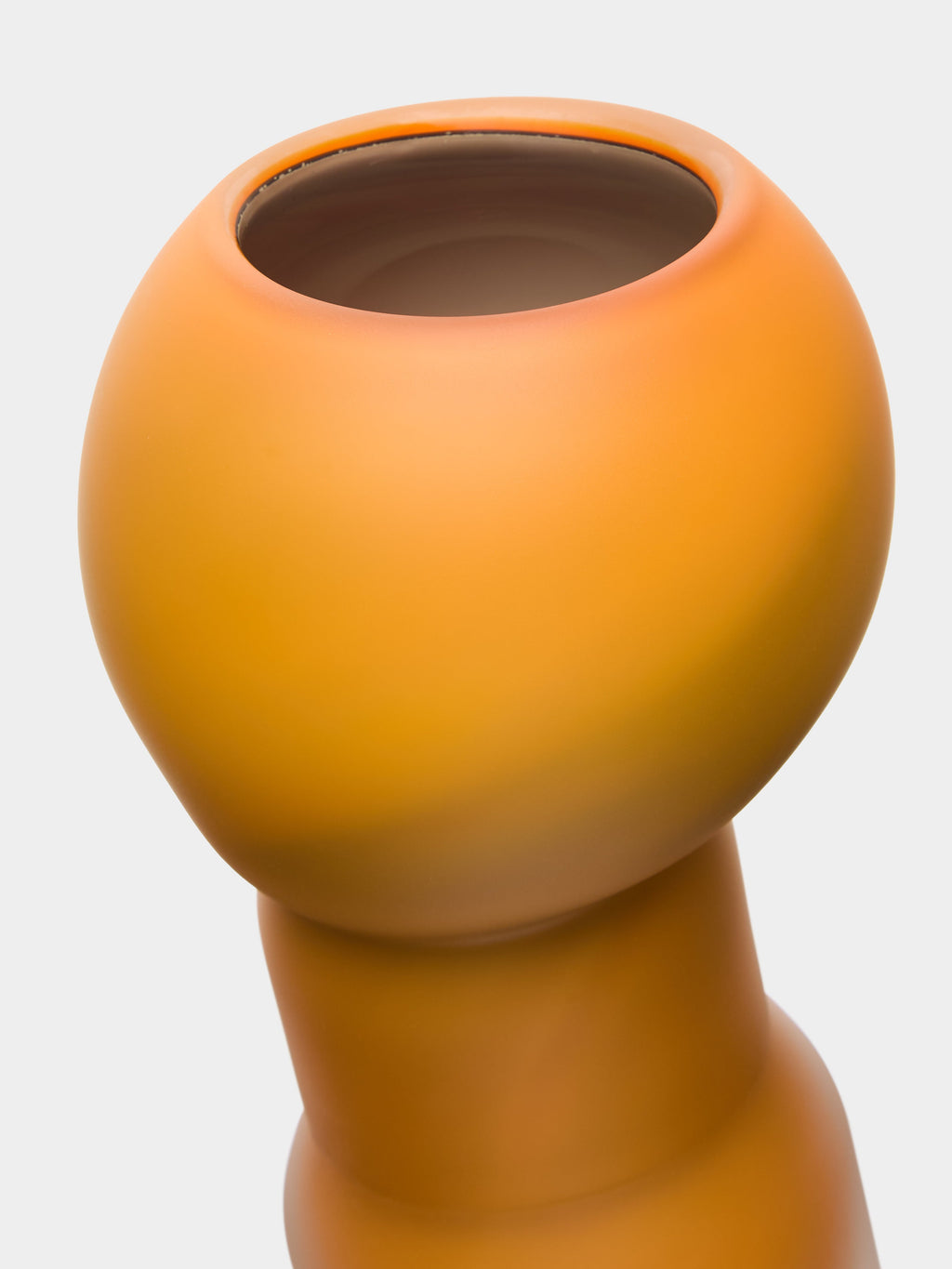 Fungus Hand-Blown Glass Vase (9.5in/24cm)