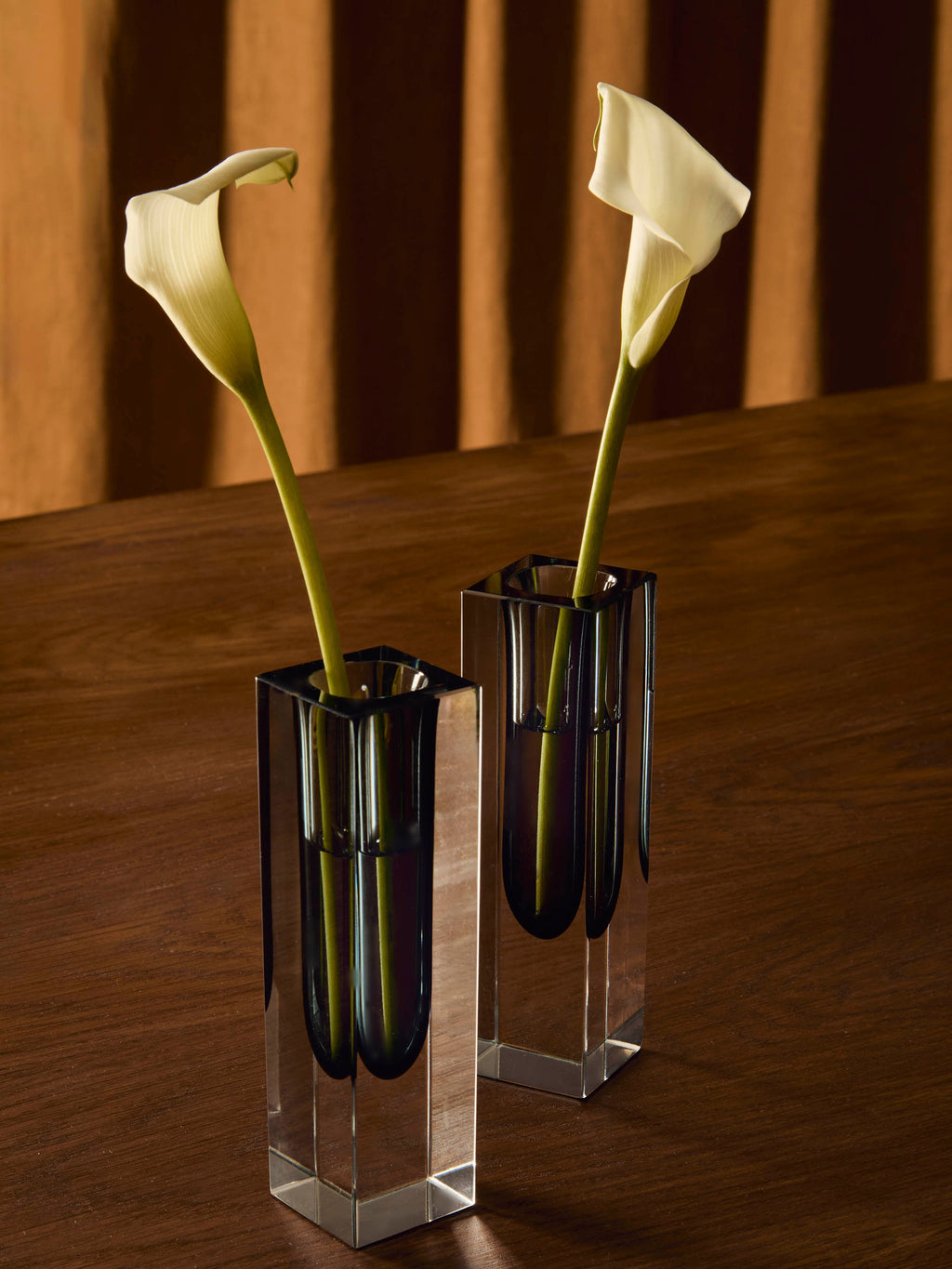 1970s Sommerso Murano Glass Bud Vases – 4in/10cm (Set of 2)