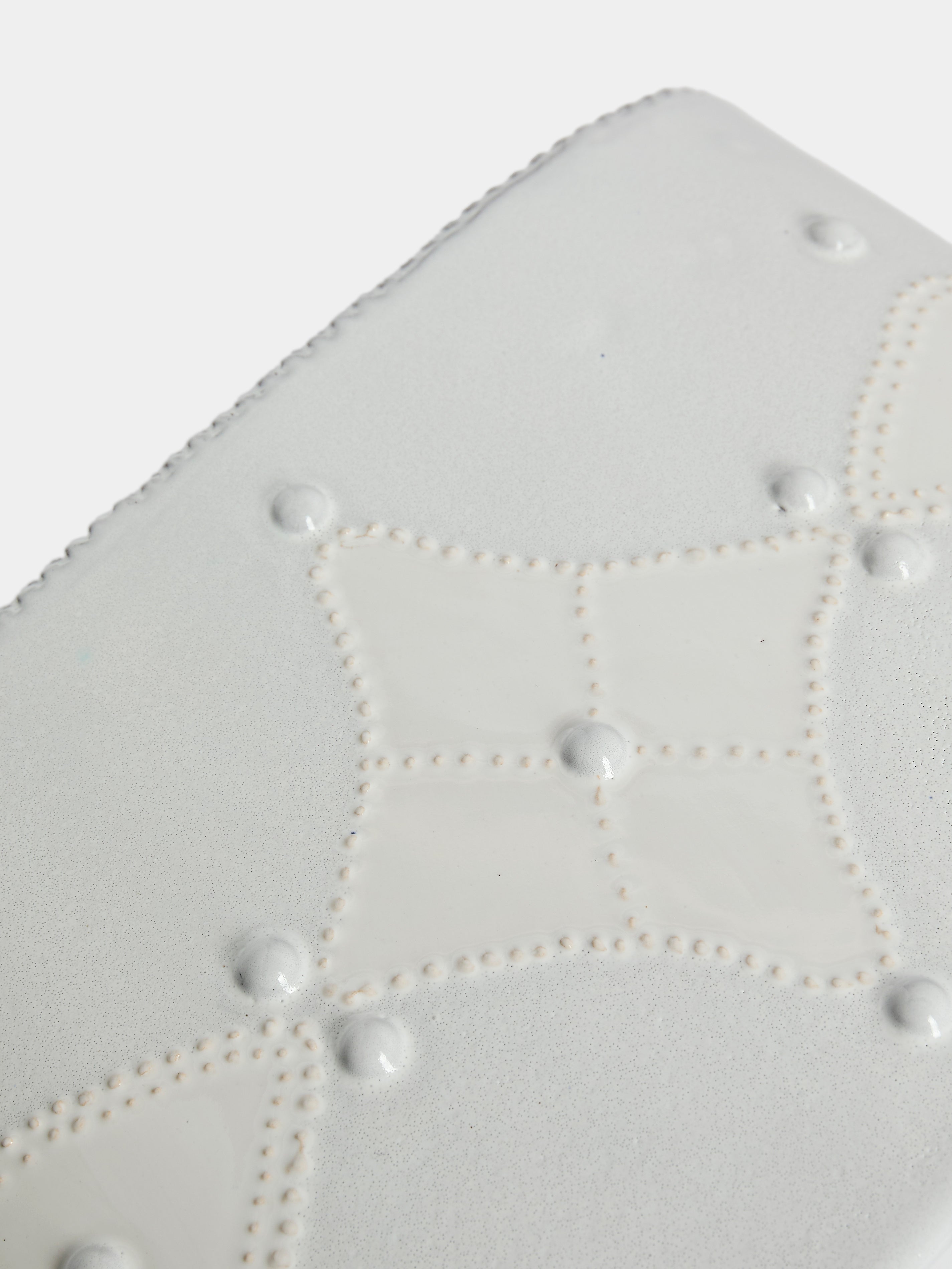 Hand-Built Ceramic Bough Vase (7in/17.5cm)