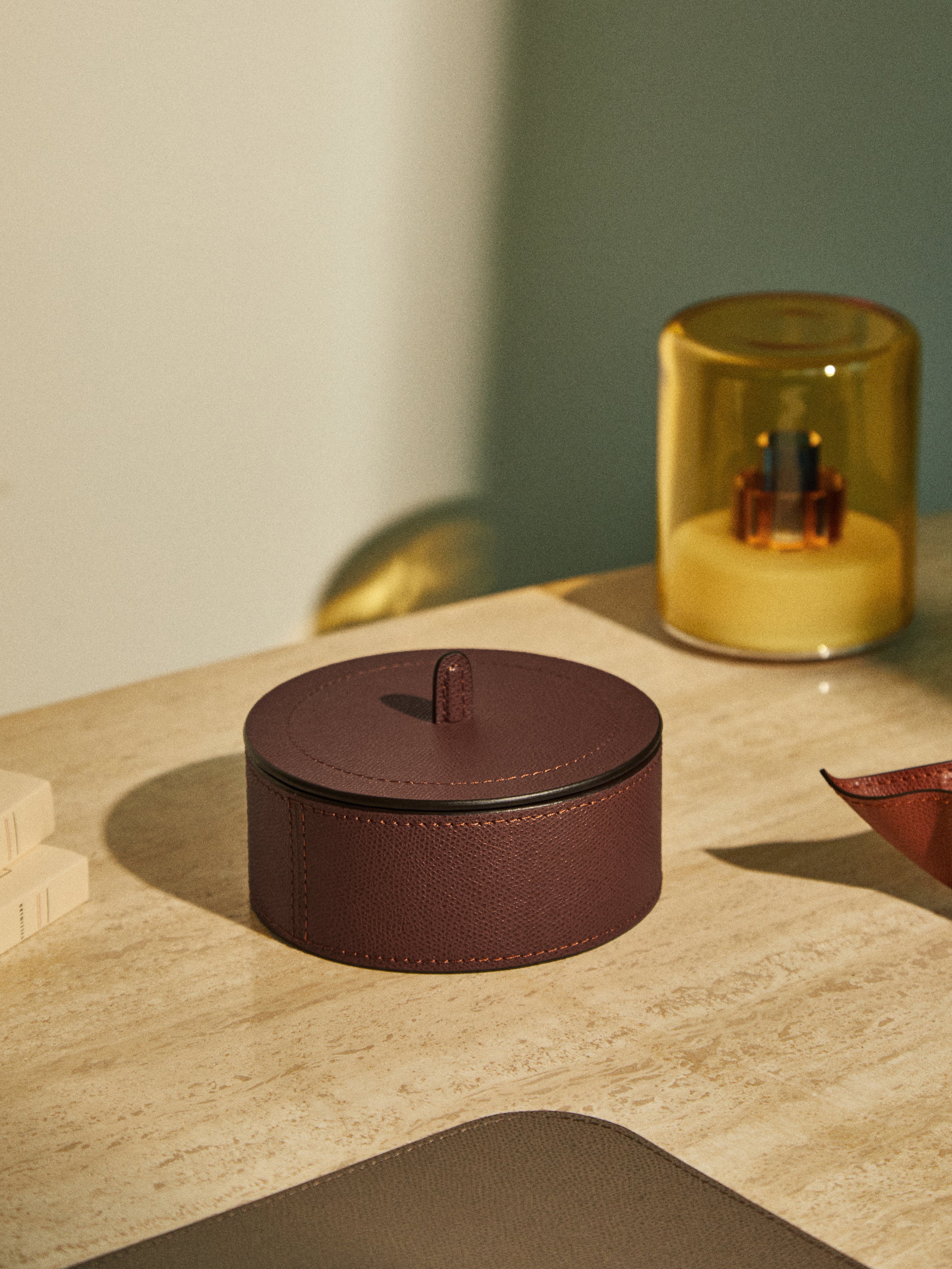 Harris Leather Medium Trinket Box