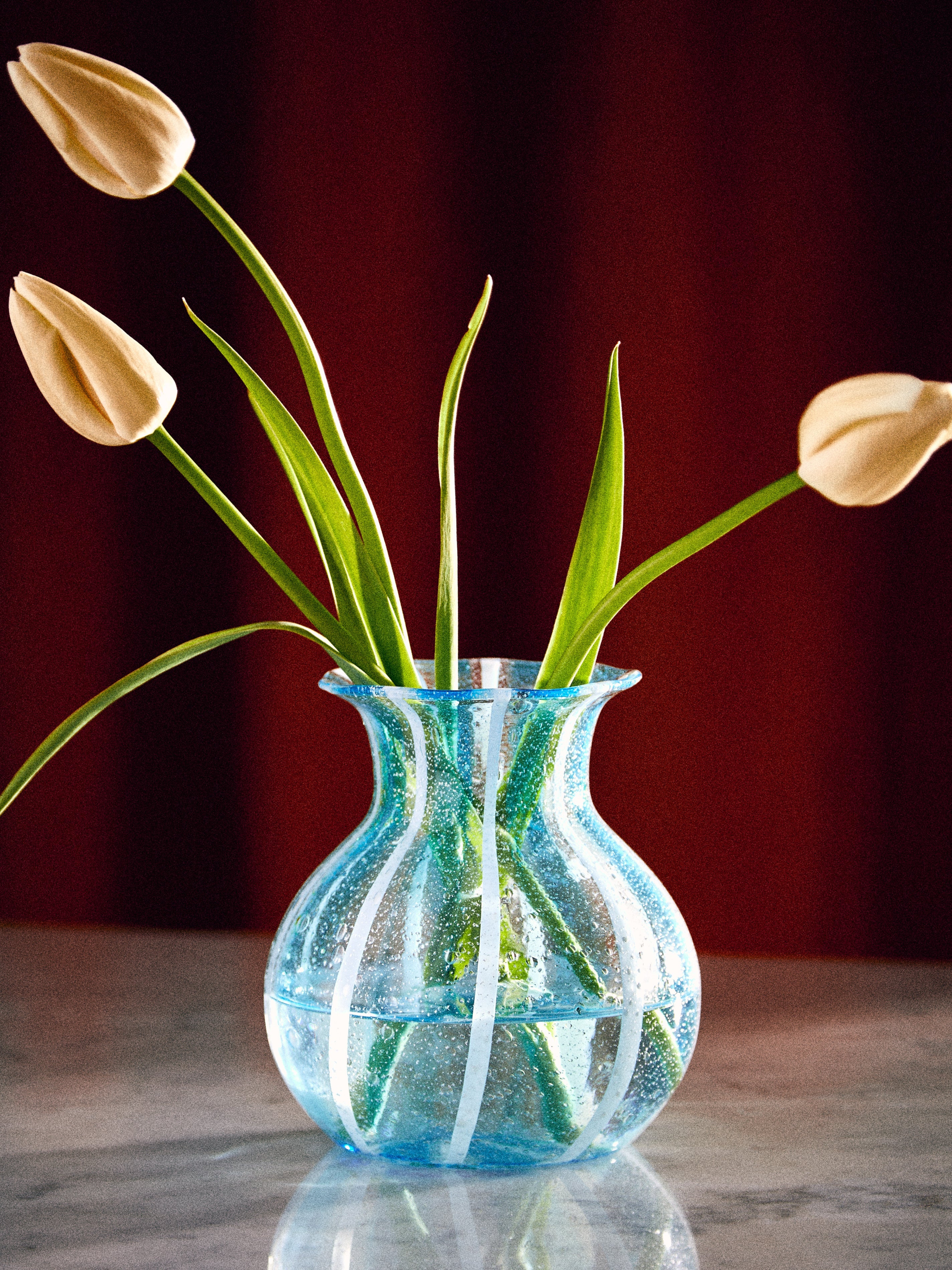 1950s Zanfirico Murano Glass Vase (8in/20cm)