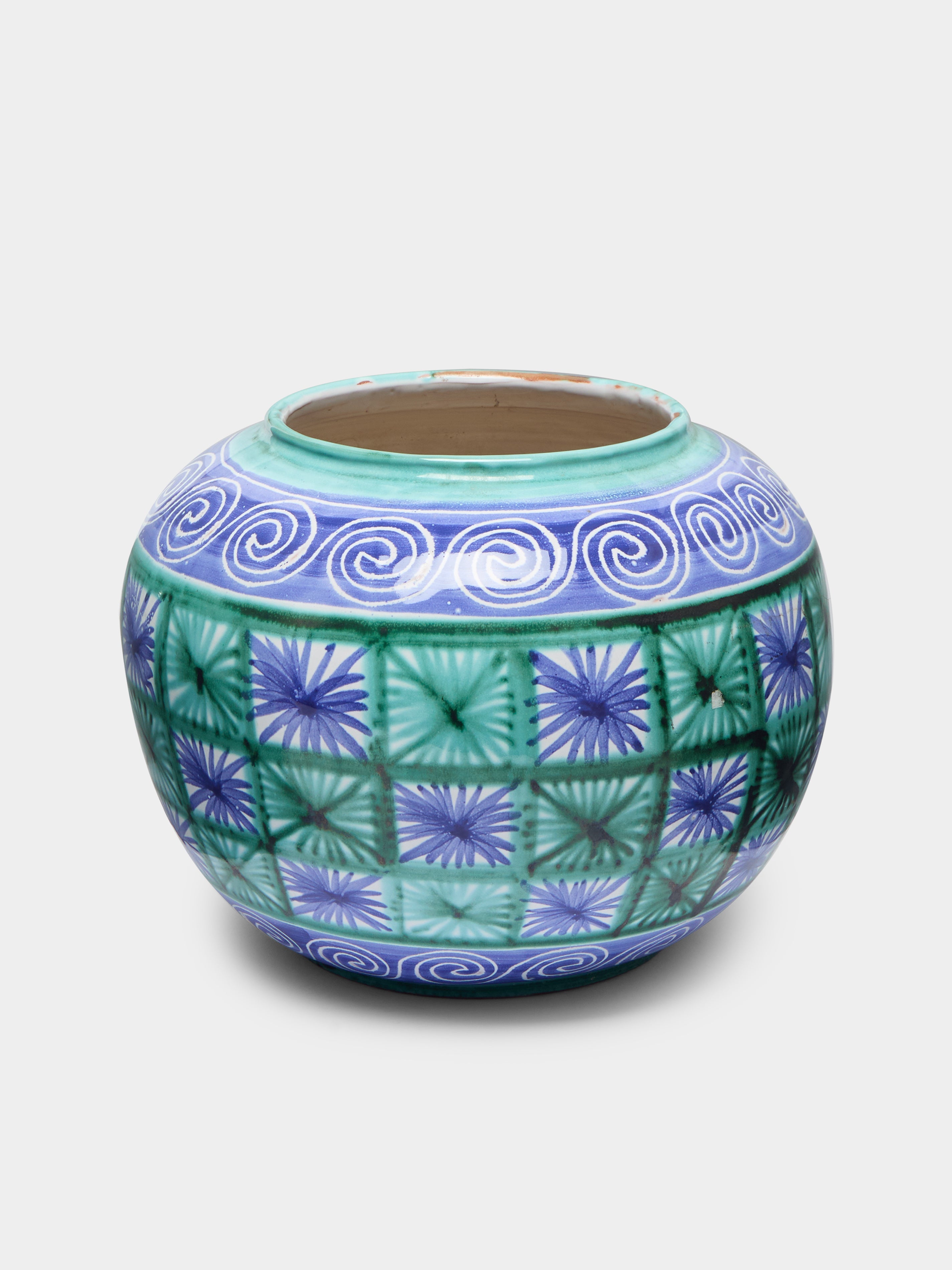 1950s Robert Picault Round Vase  (10in/26cm)