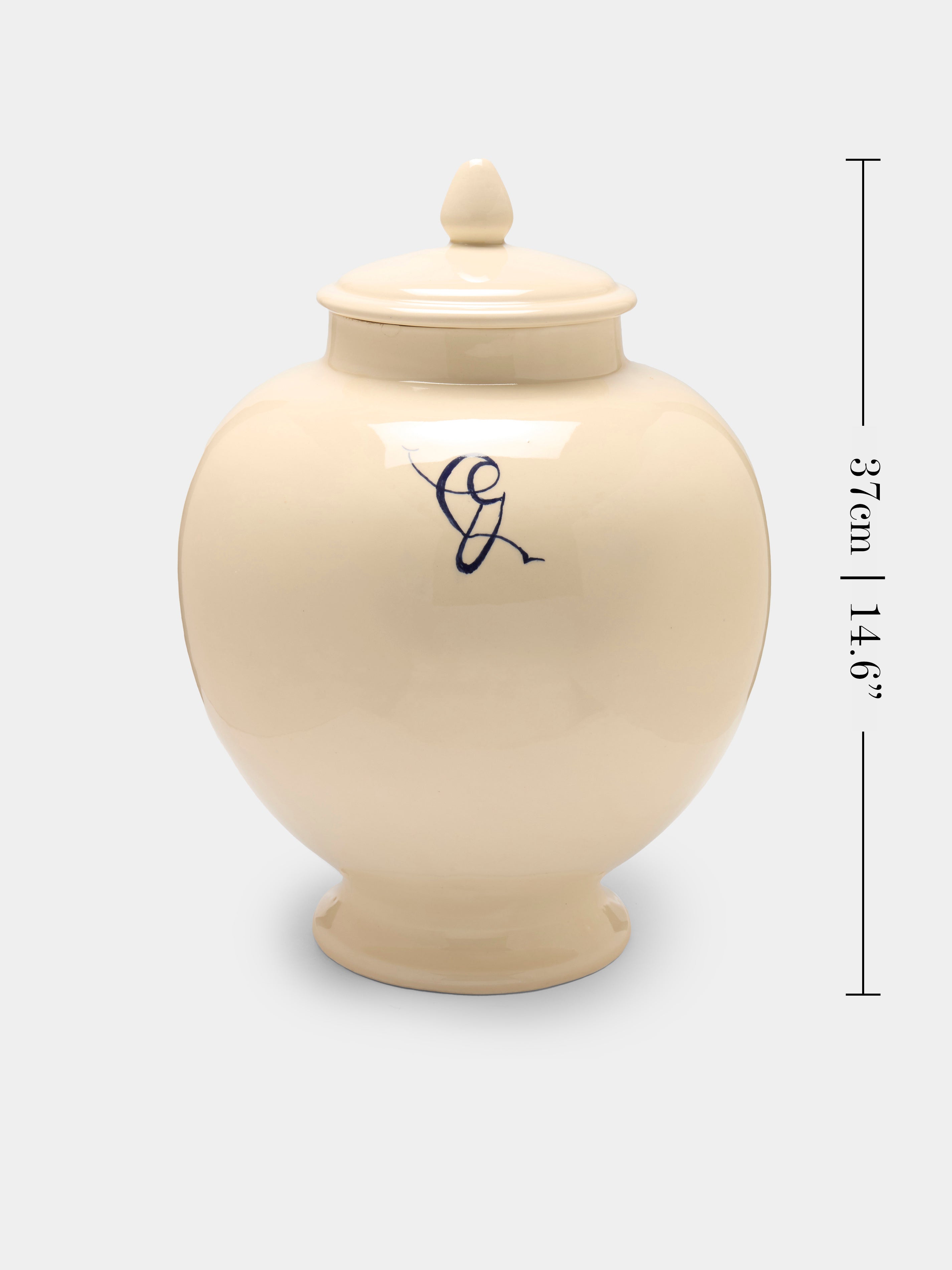 1940s Ceramic Apothecary Jars (Set of 2)