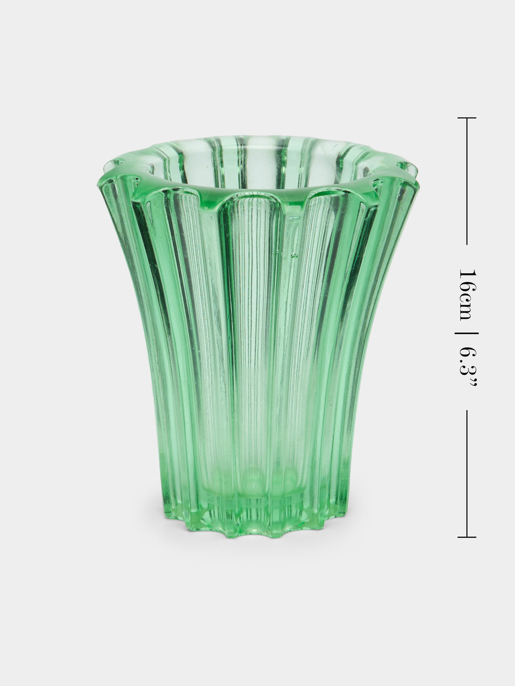 1940s Pierre d'Avesn Crystal Vase (6in/16cm)