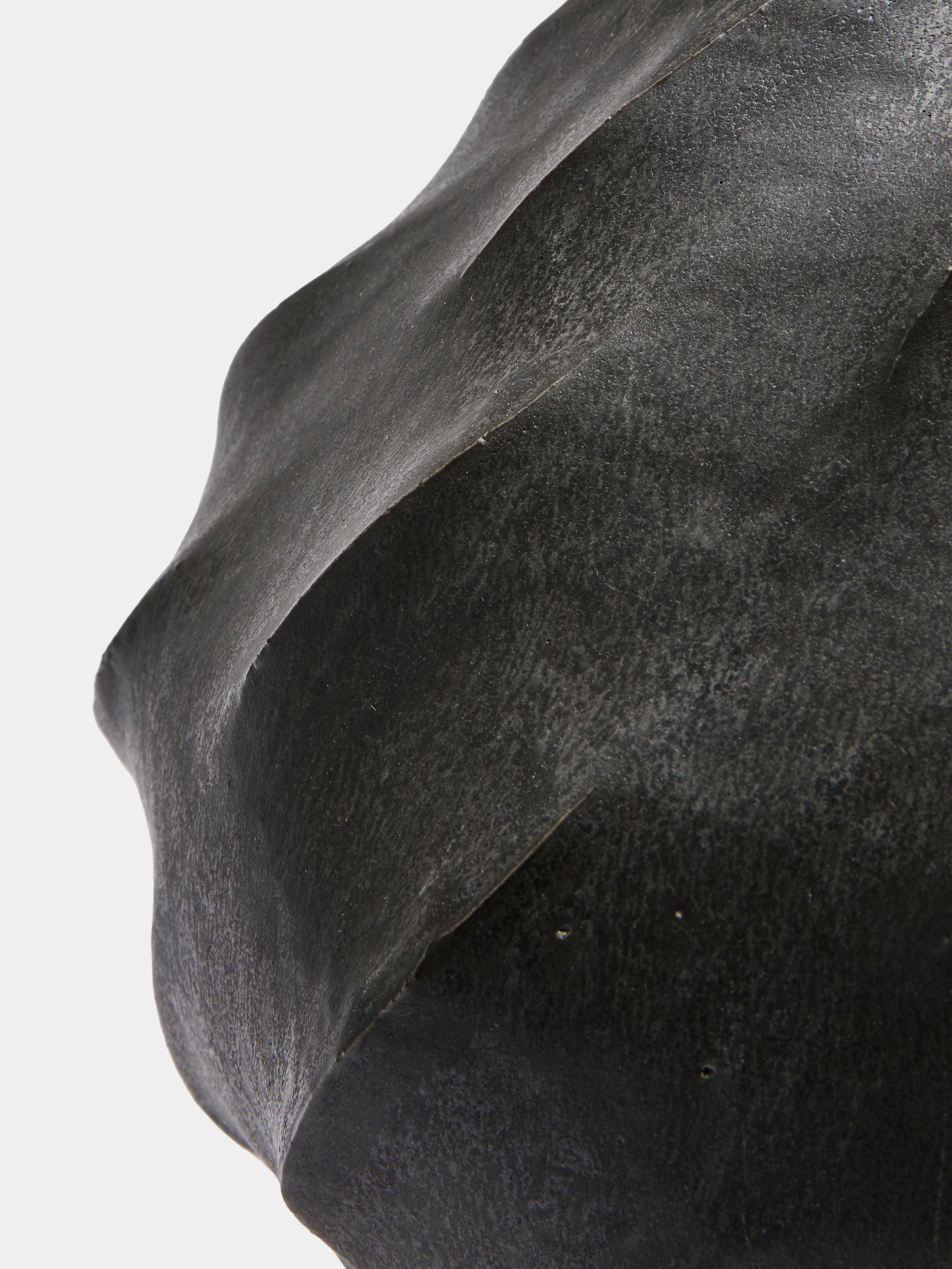 Hand-Thrown Ceramic Vase (13in/33cm)