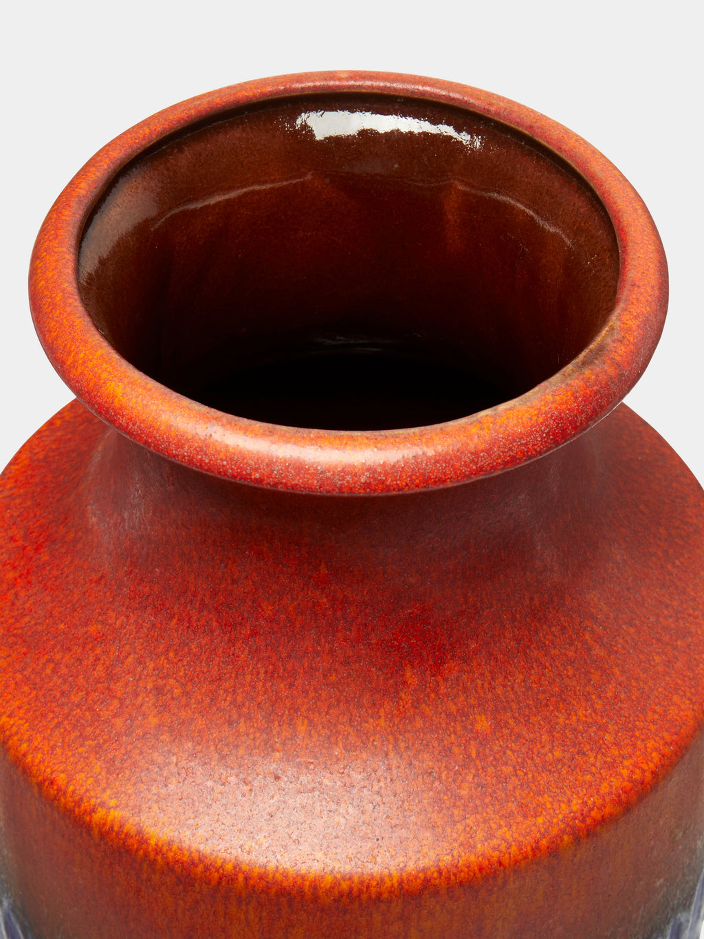 Mid-Century Ceramic Vase (16in/41cm)