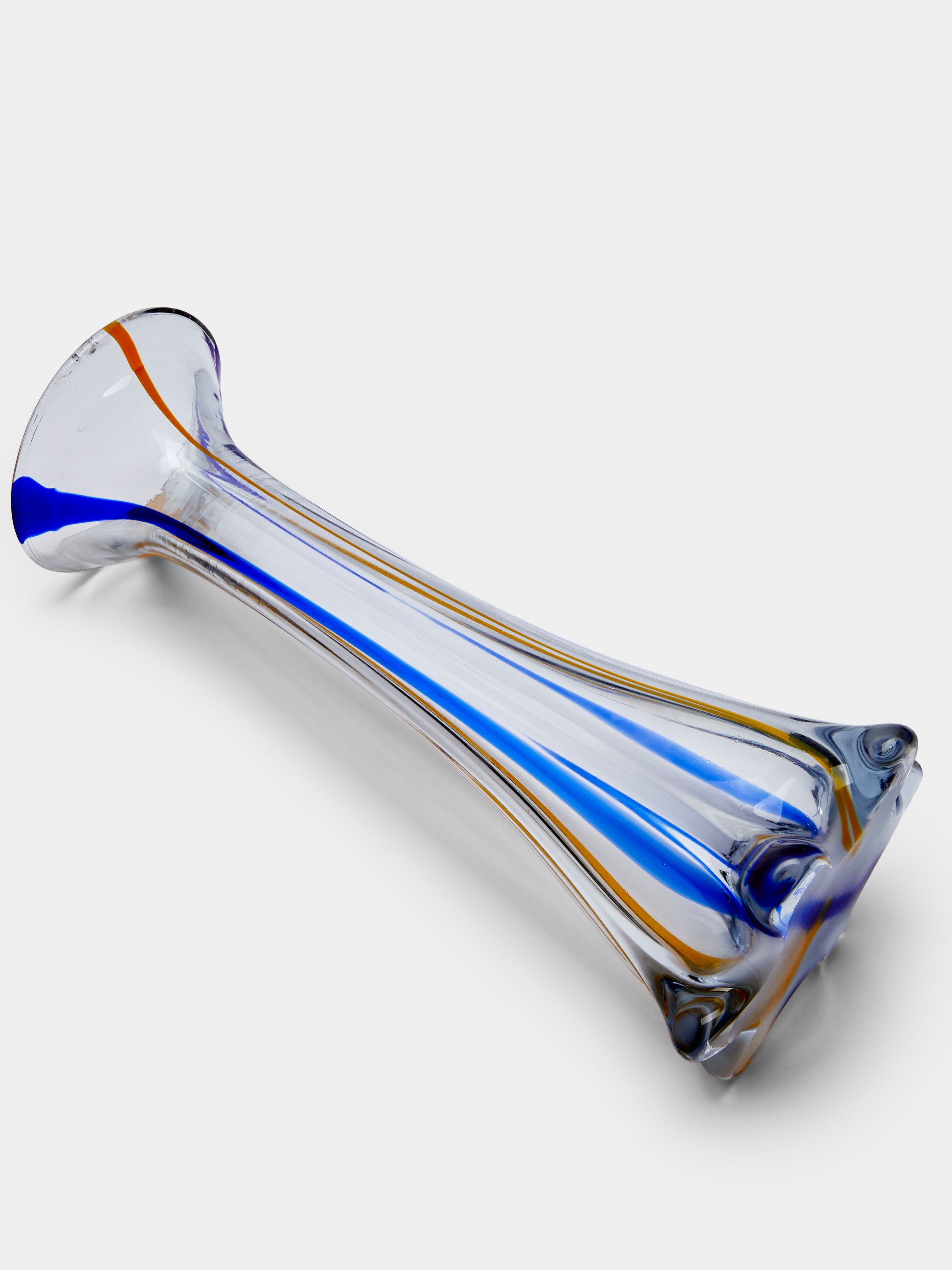 Mid-Century Glass Vase (12in/30cm)