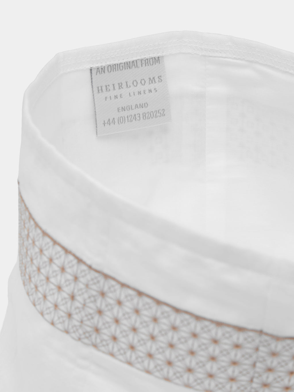 Marrakech Embroidered Linen Rectangular Tissue Box