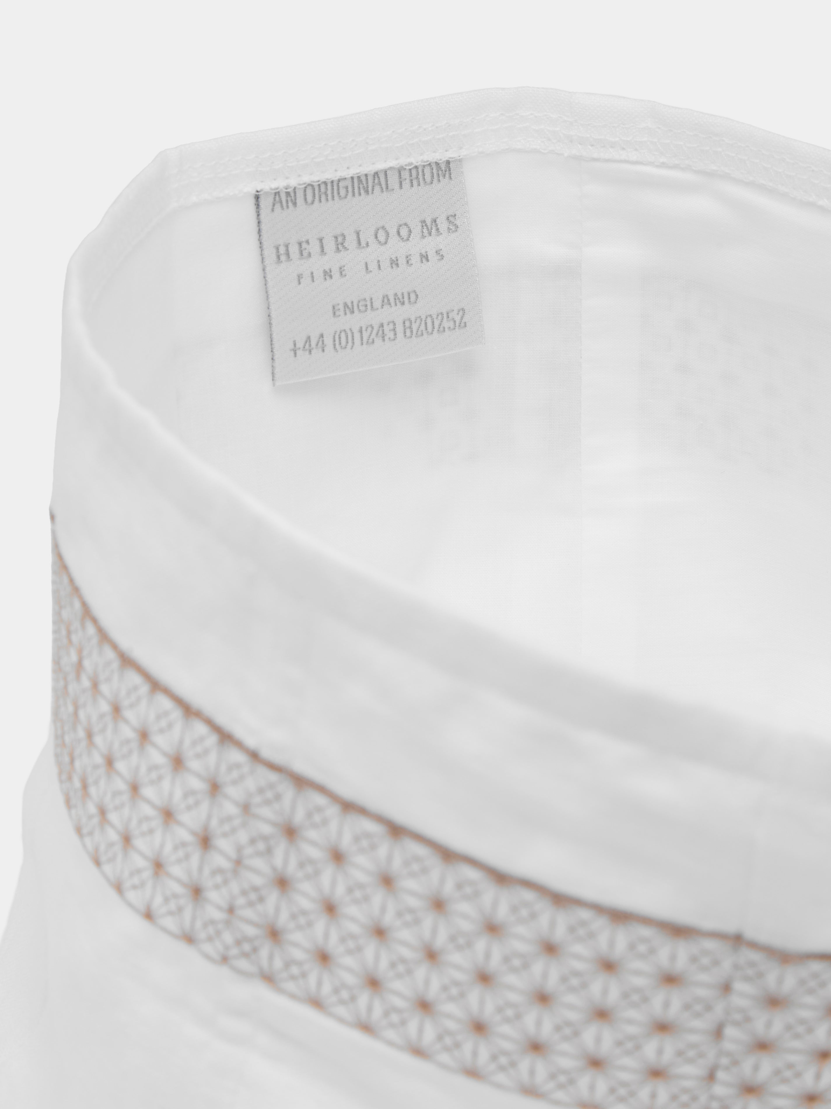 Marrakech Embroidered Linen Rectangular Tissue Box