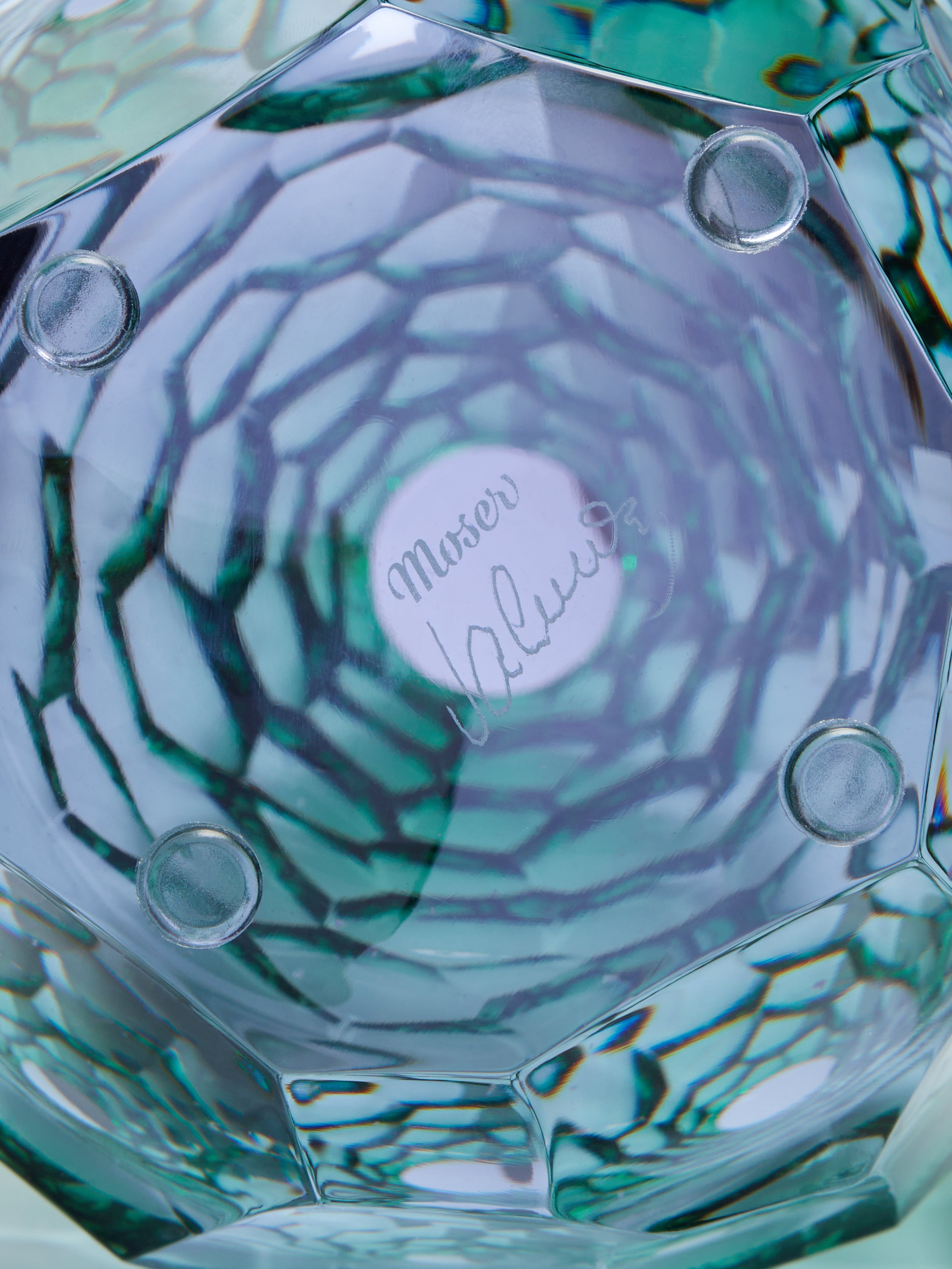 Stones Hand-Blown Crystal Vase (14in/36cm)