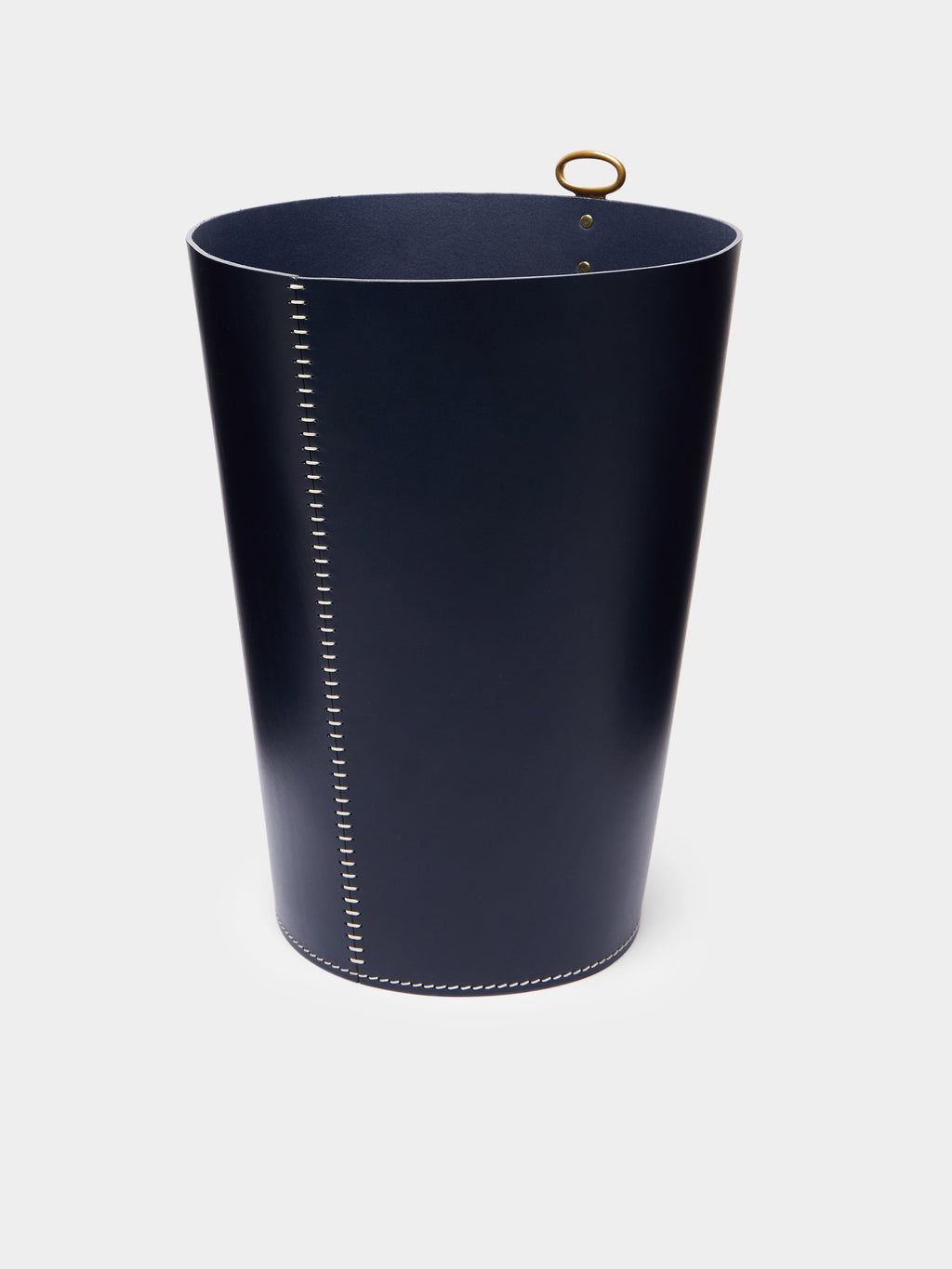 Eyelet Leather Wastepaper Bin