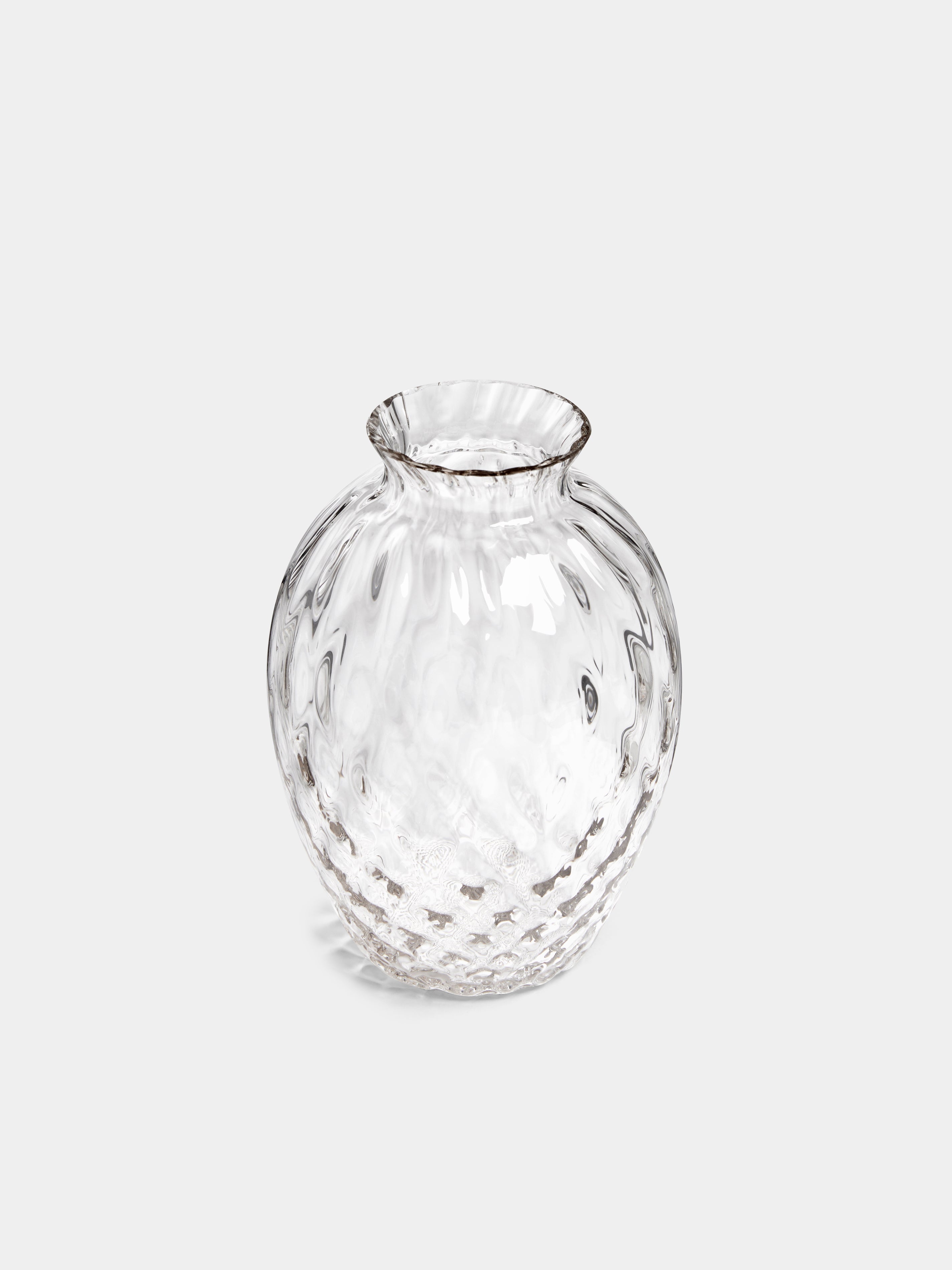Polaris Hand-Blown Murano Glass Bud Vase (5in/13cm)