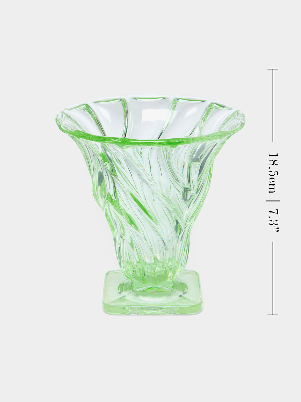 1930s Daum Crystal Vase (7in/18.5cm)