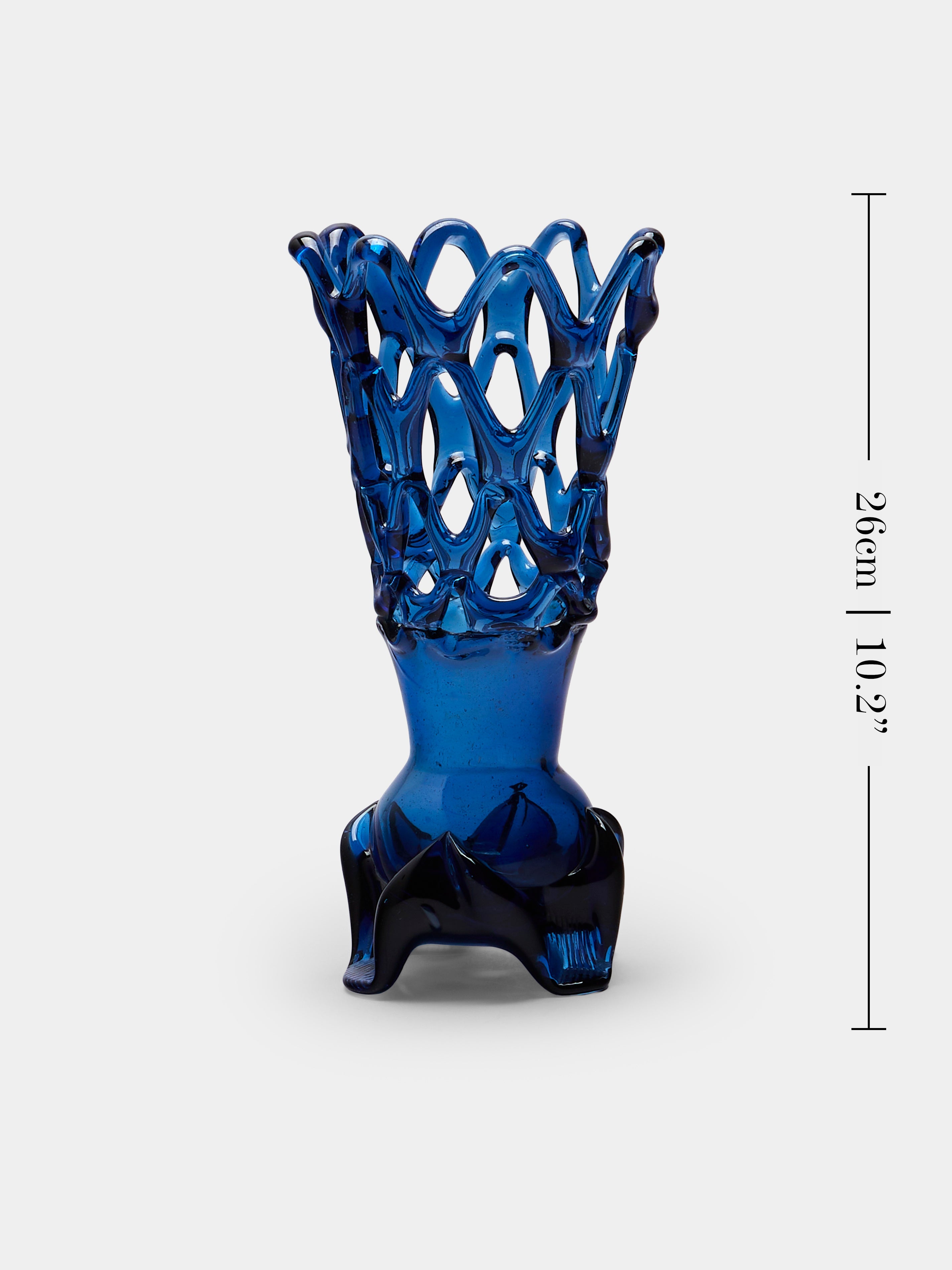 Mid-Century Glass Vase (10in/26cm)