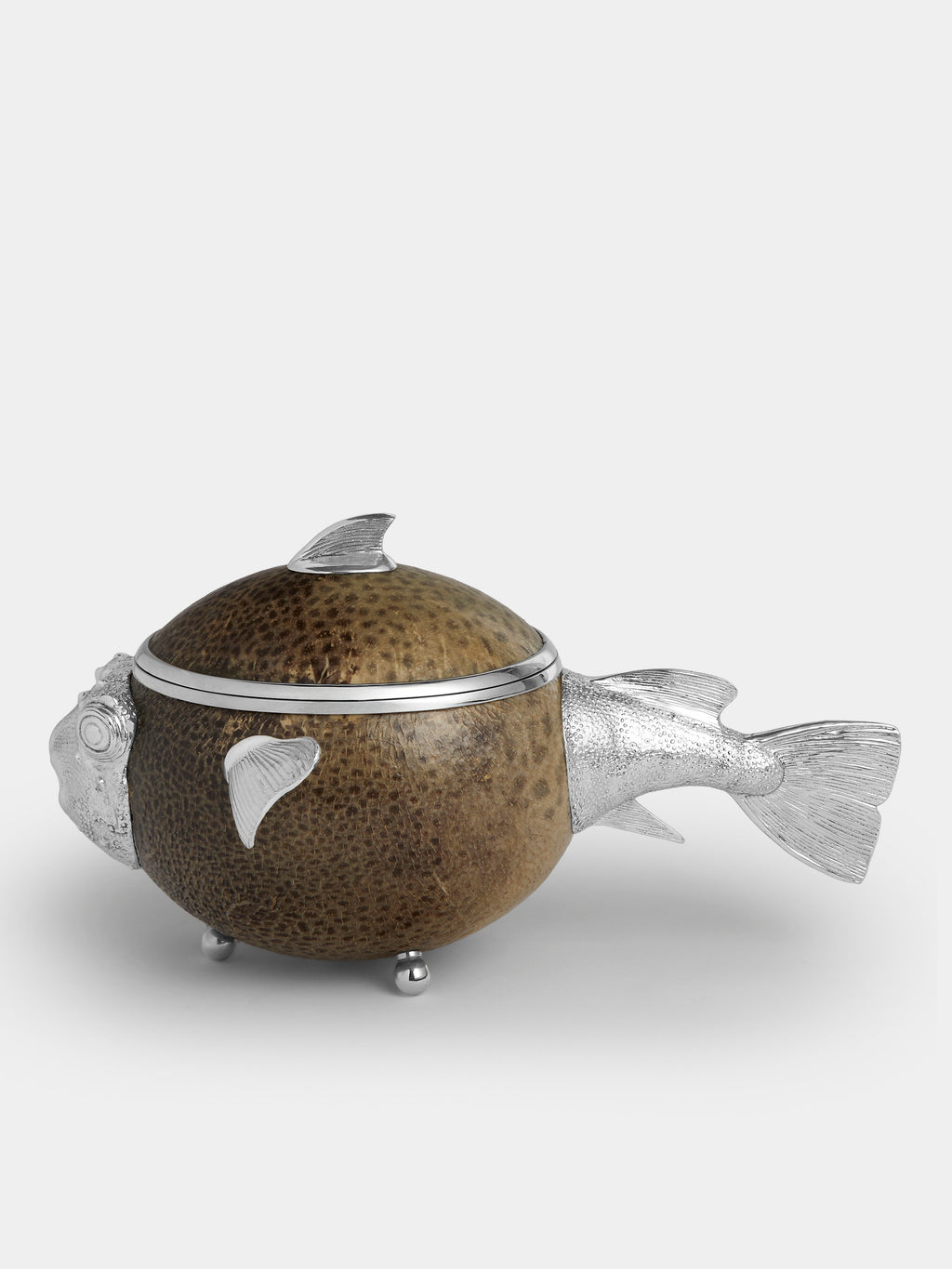 Pufferfish Silver-Plated Box