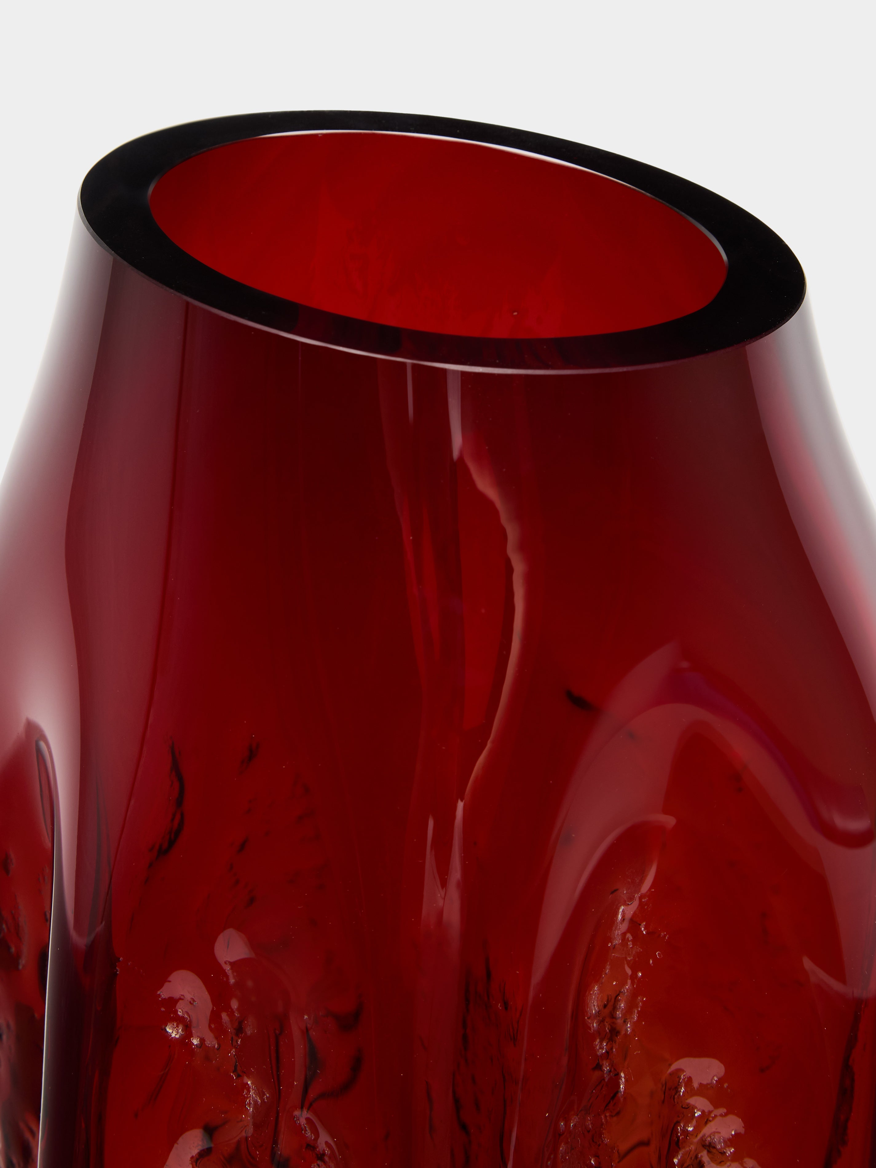 Bark Hand-Blown Glass Vase (25in/63cm)