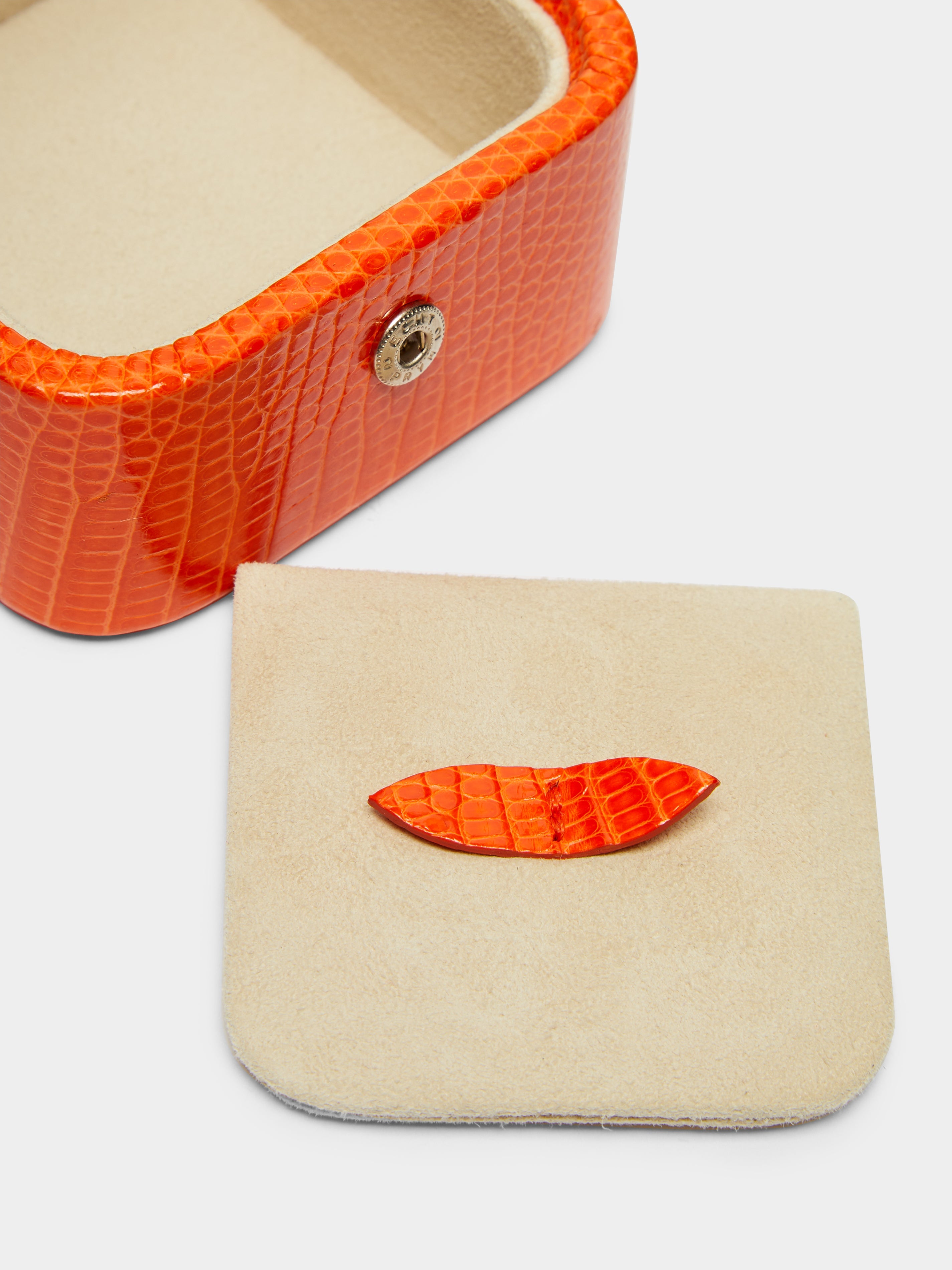 Leather Travel Stud Box