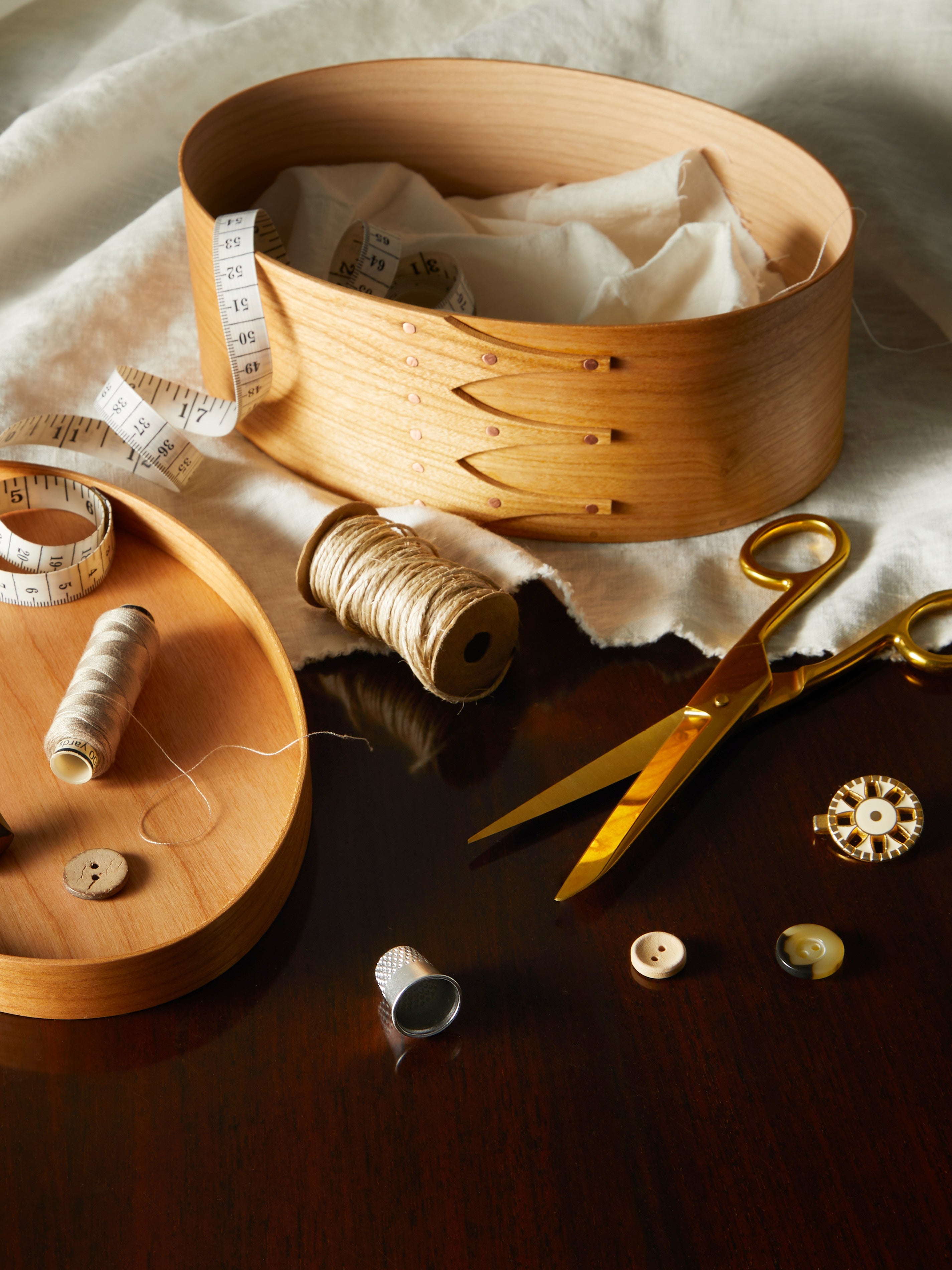 Hand-Carved Cherry Wood Small Box