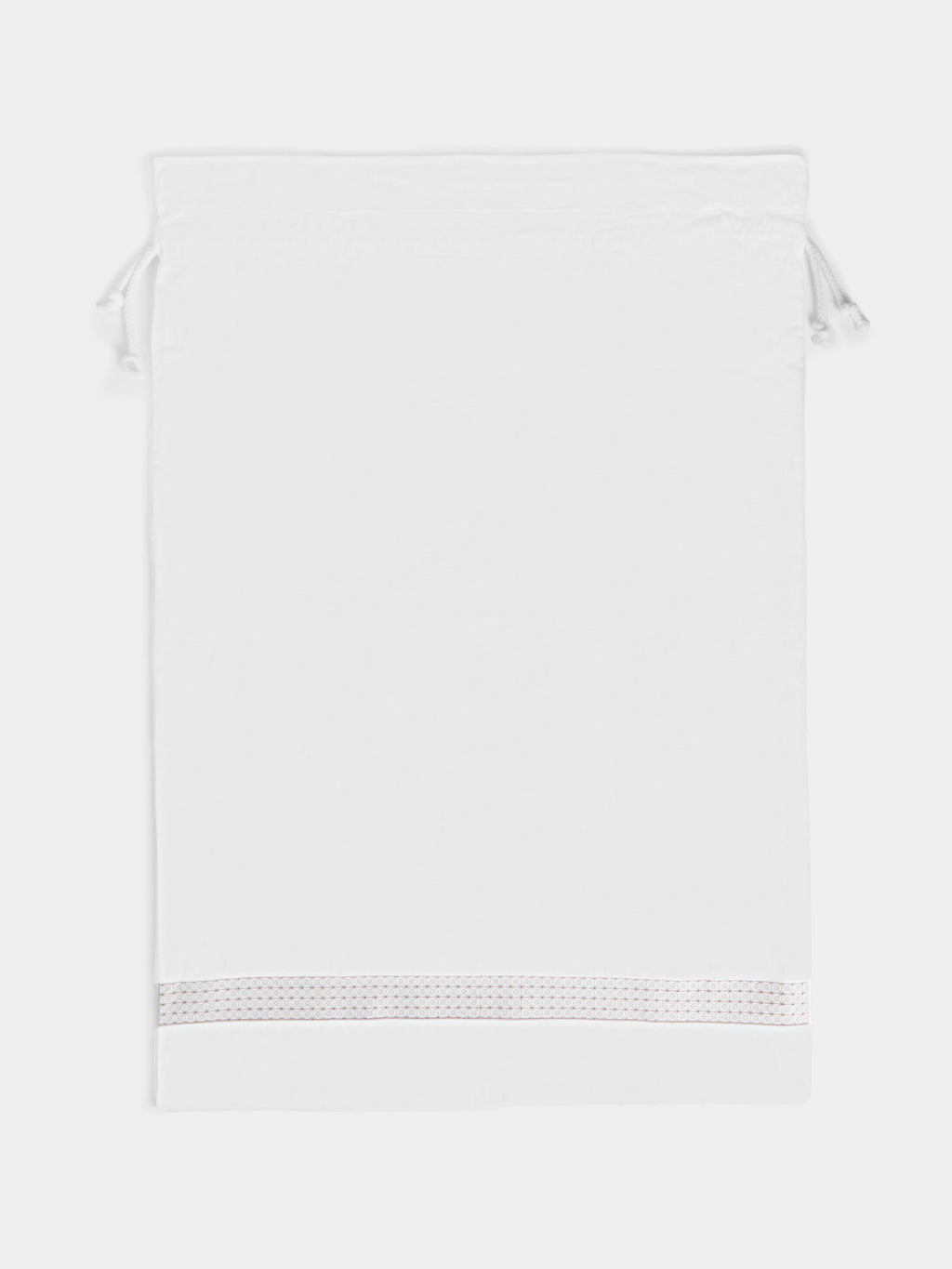 Marrakech Embroidered Linen Laundry Bag