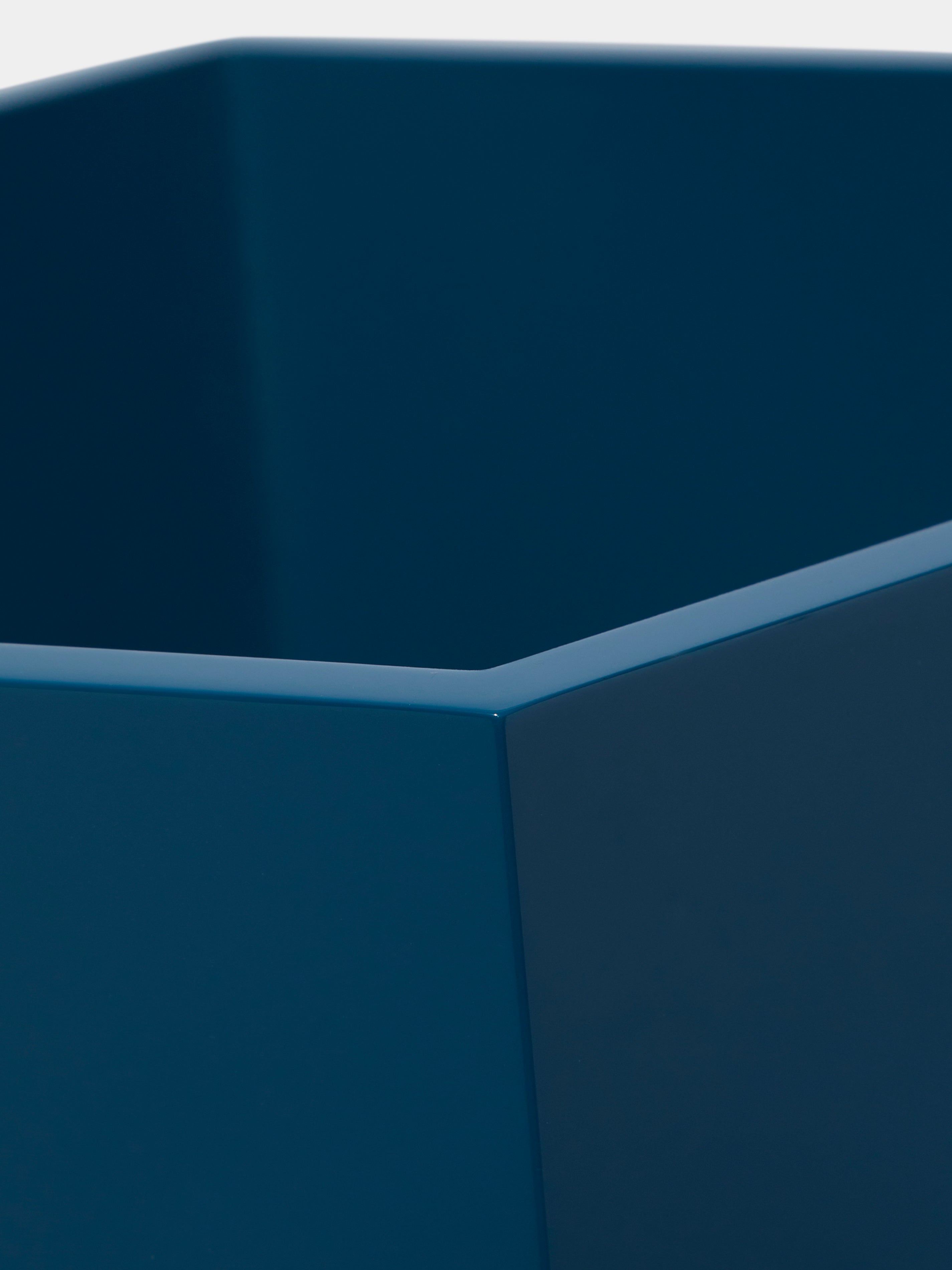 Lacquered Hexagonal Bin