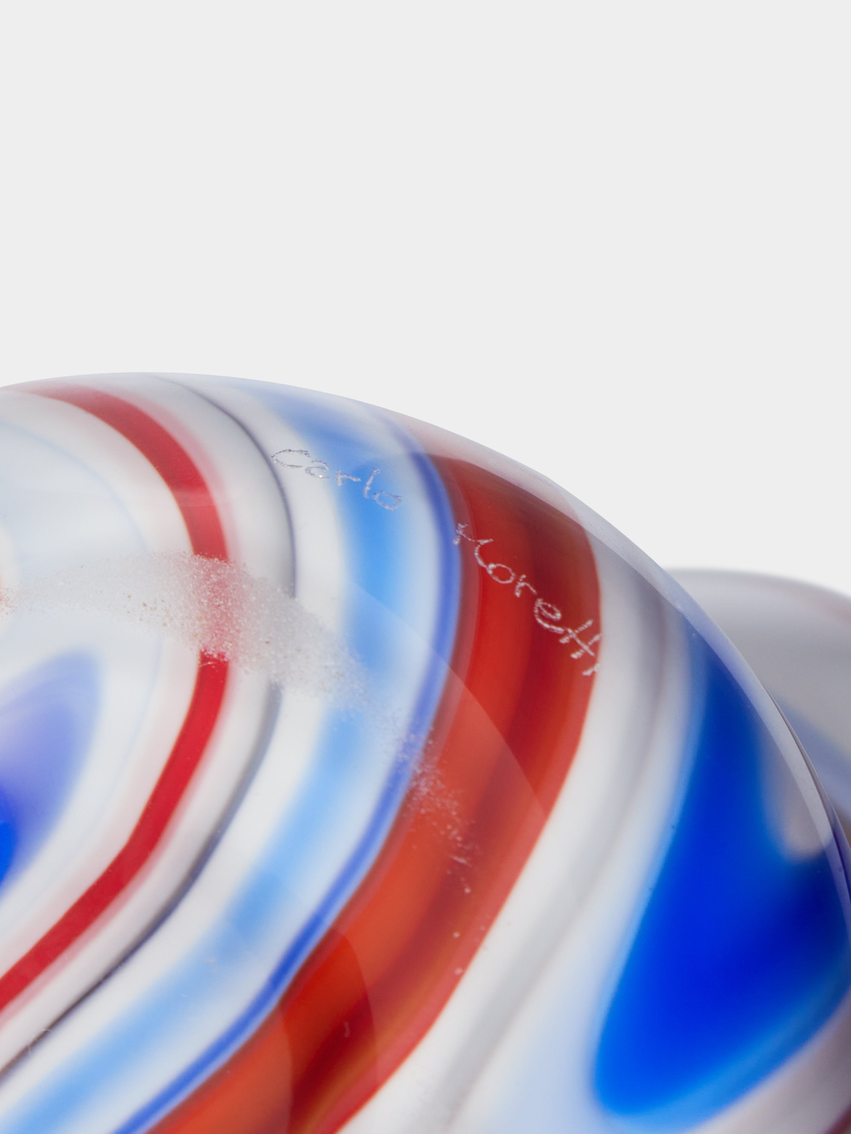 Archive Revival Pagur Hand-Blown Marbled Murano Glass Vase (8in/20cm)