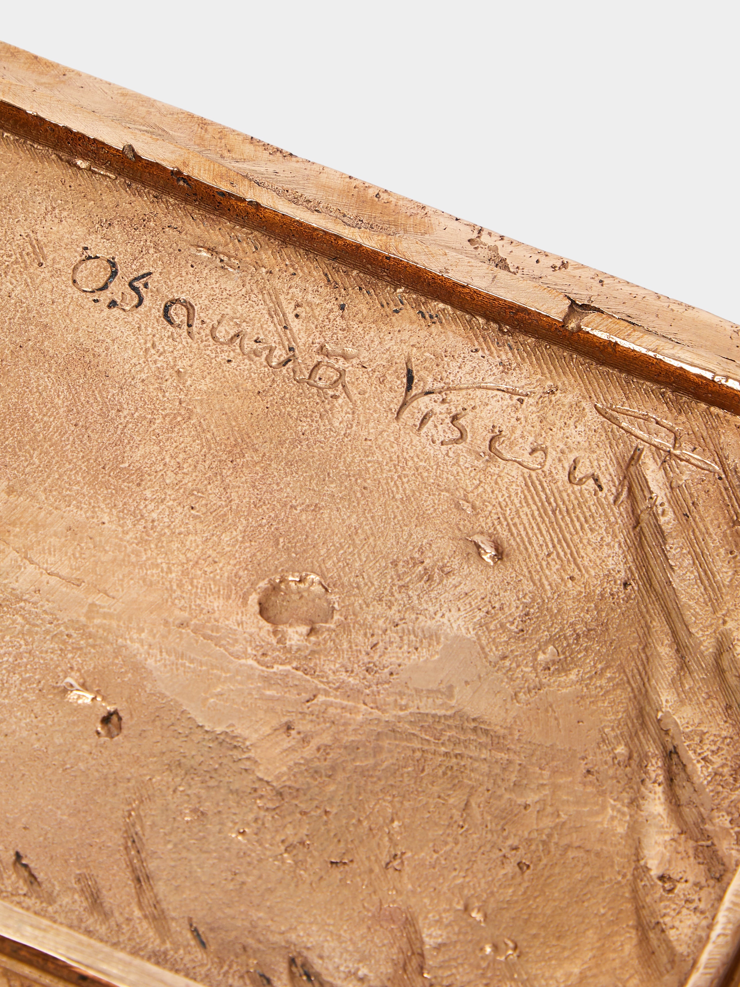 Foglie Hand-Cast Bronze Decorative Box