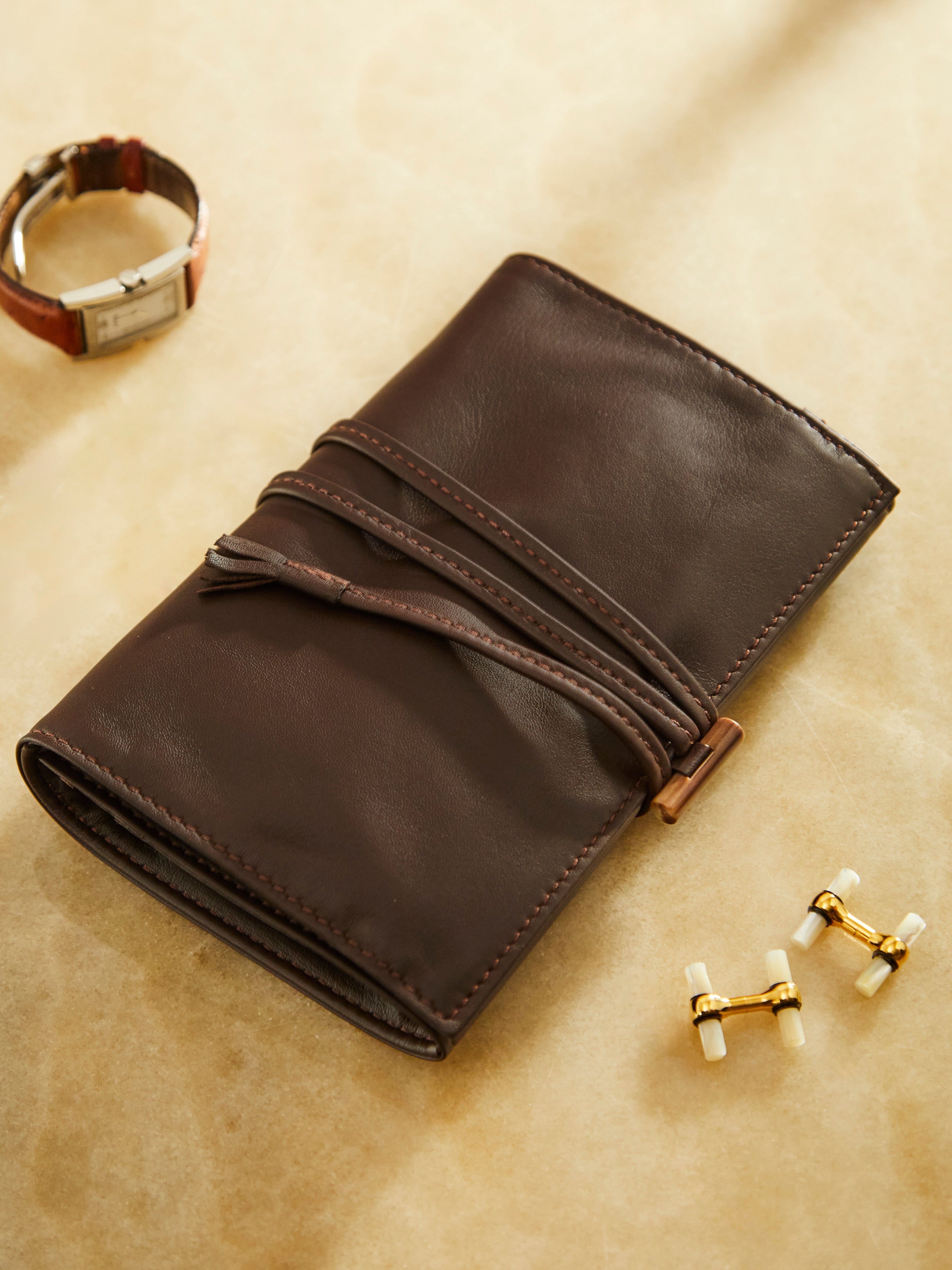 Leather Travel Jewelry Case