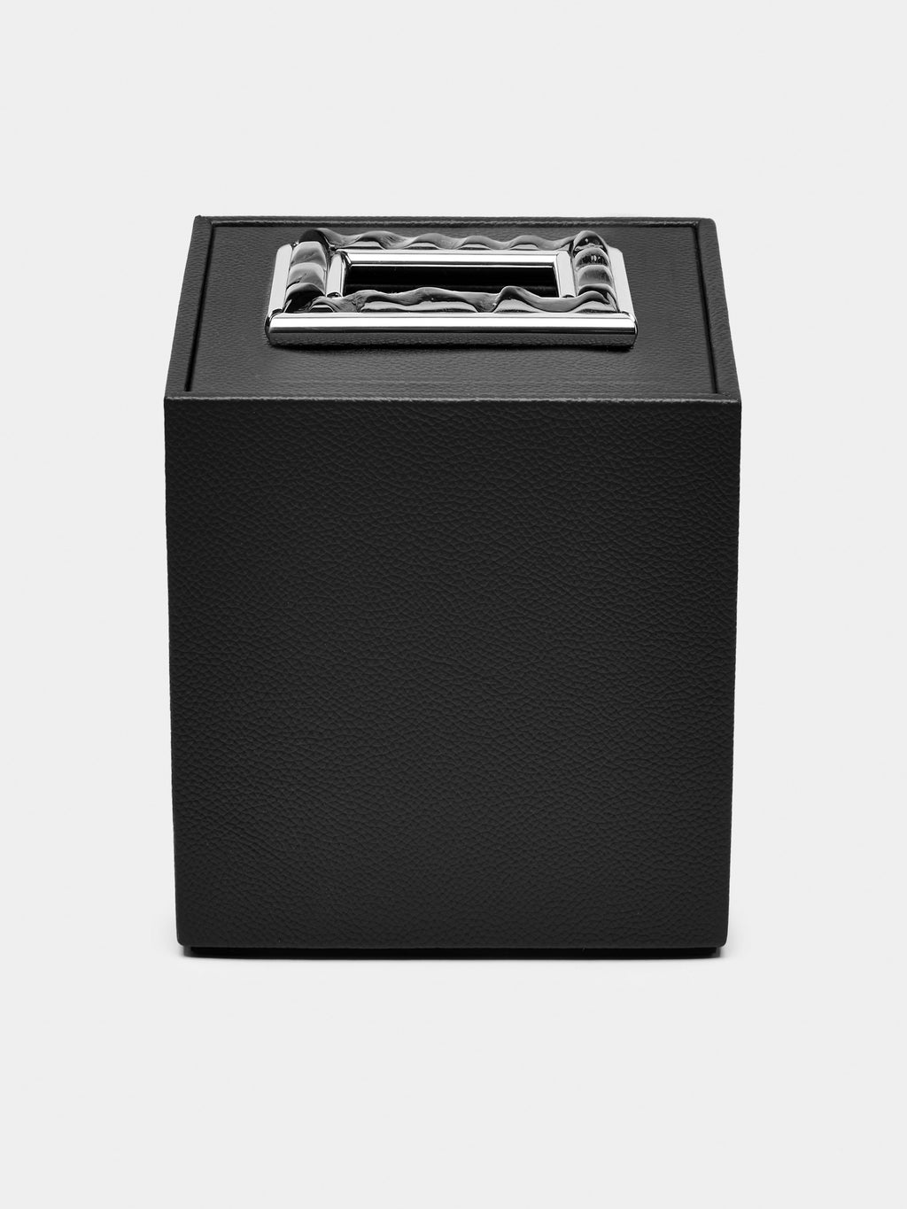 Leather and Oryx Horn Cube Tissue Box