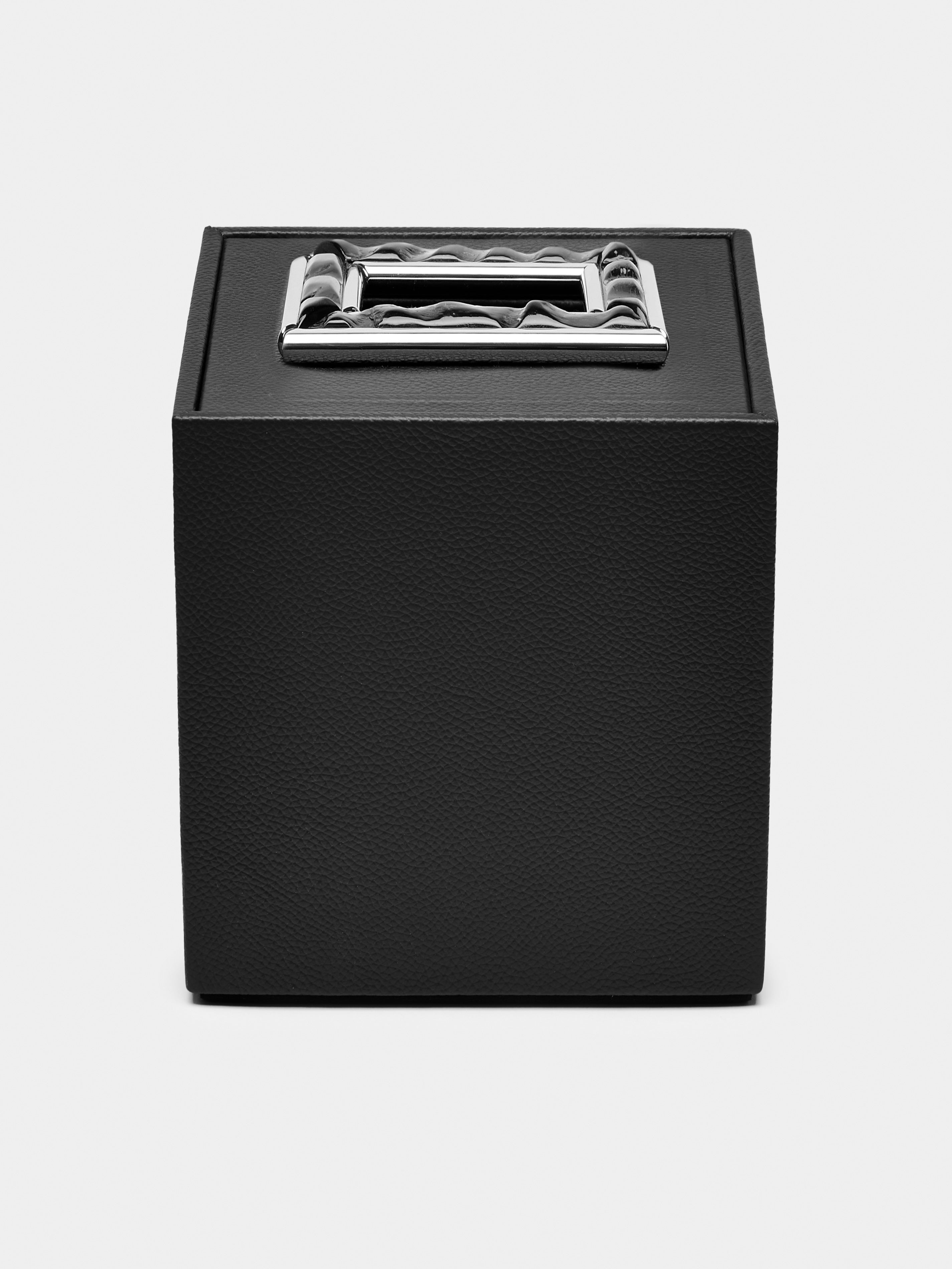 Leather and Oryx Horn Cube Tissue Box