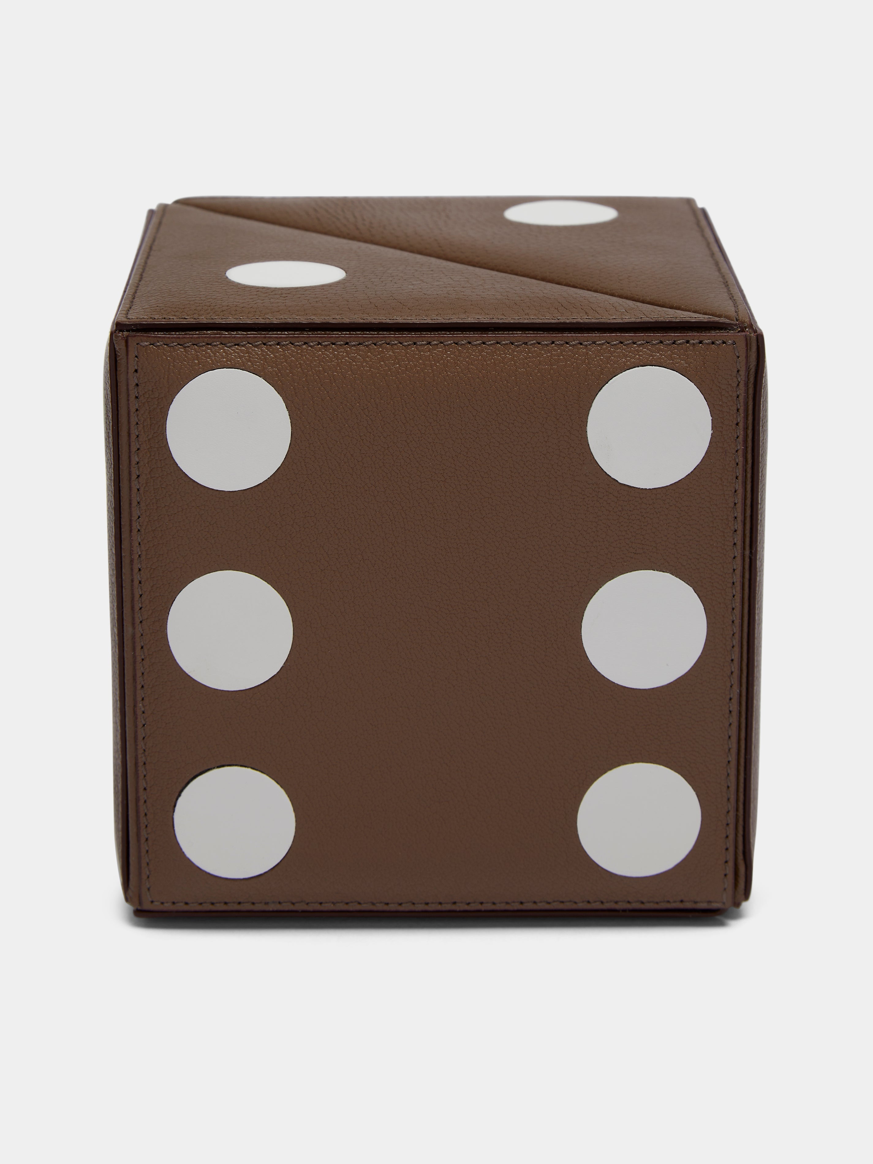 Leather Dice Cube Box