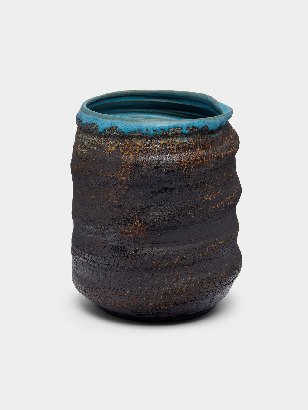 Hand-Thrown Stoneware Vase (8.5in/21.5cm)