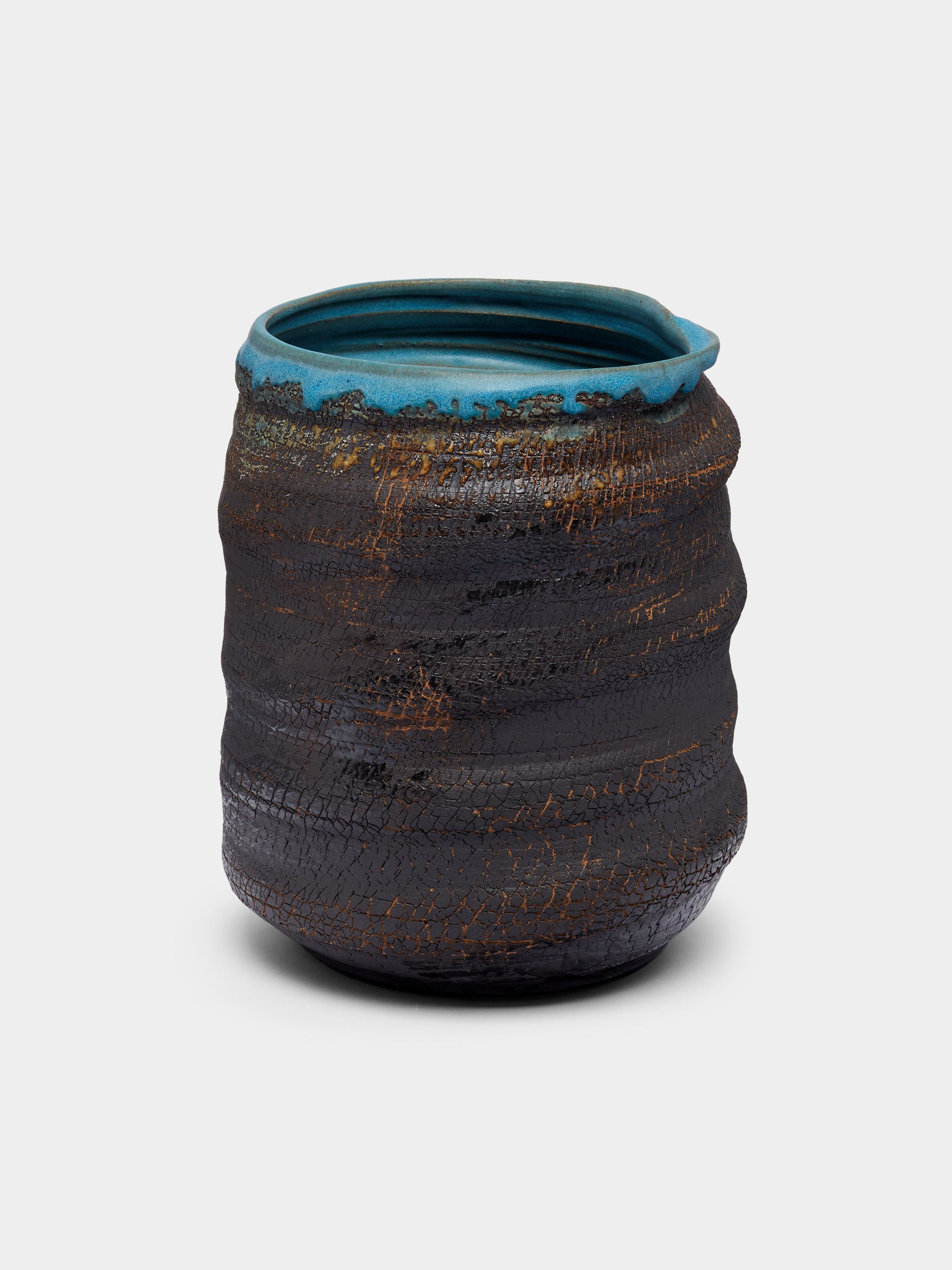 Hand-Thrown Stoneware Vase (8.5in/21.5cm)