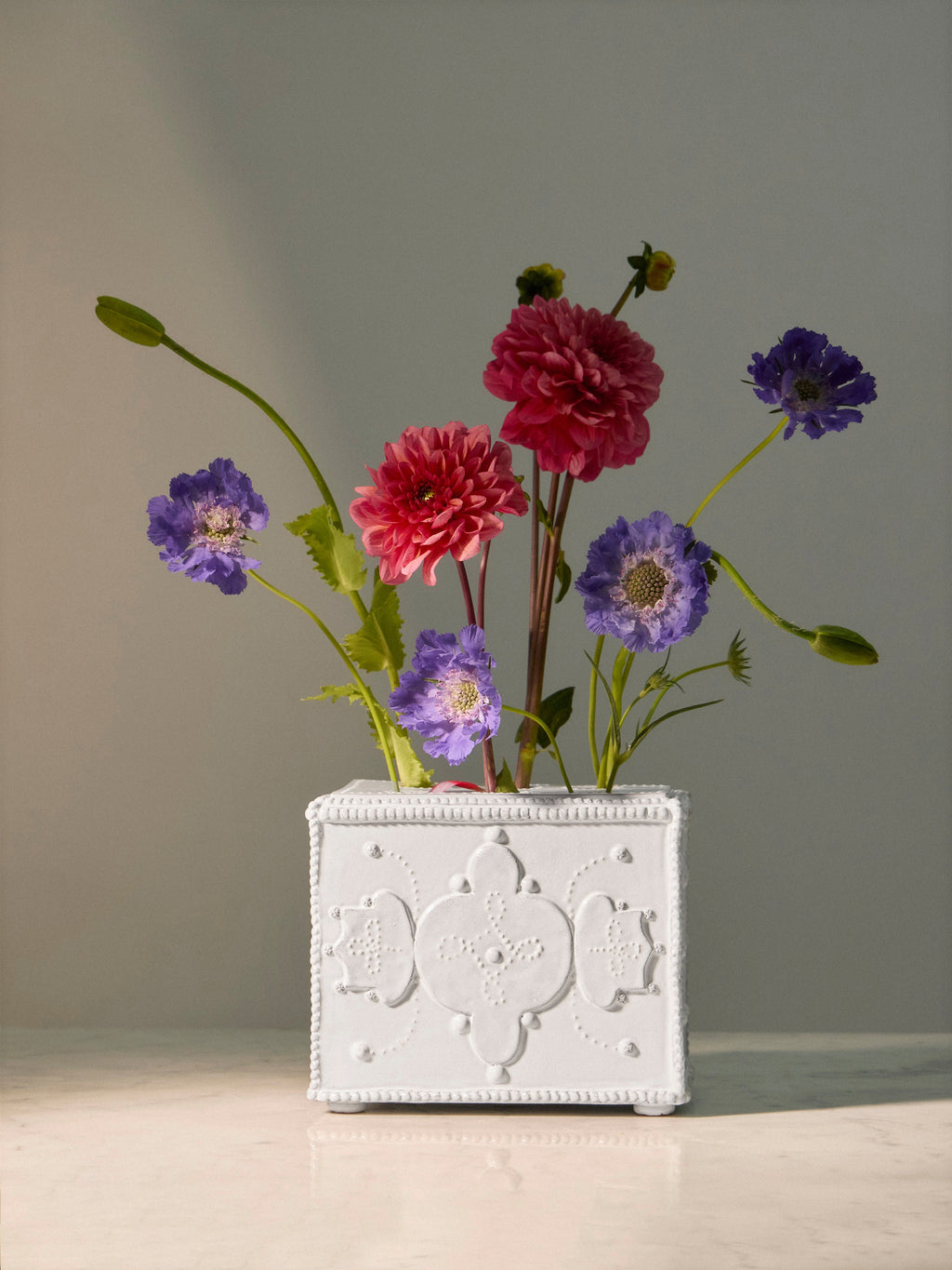 Hand-Built Ceramic Bough Vase (8in/21cm)