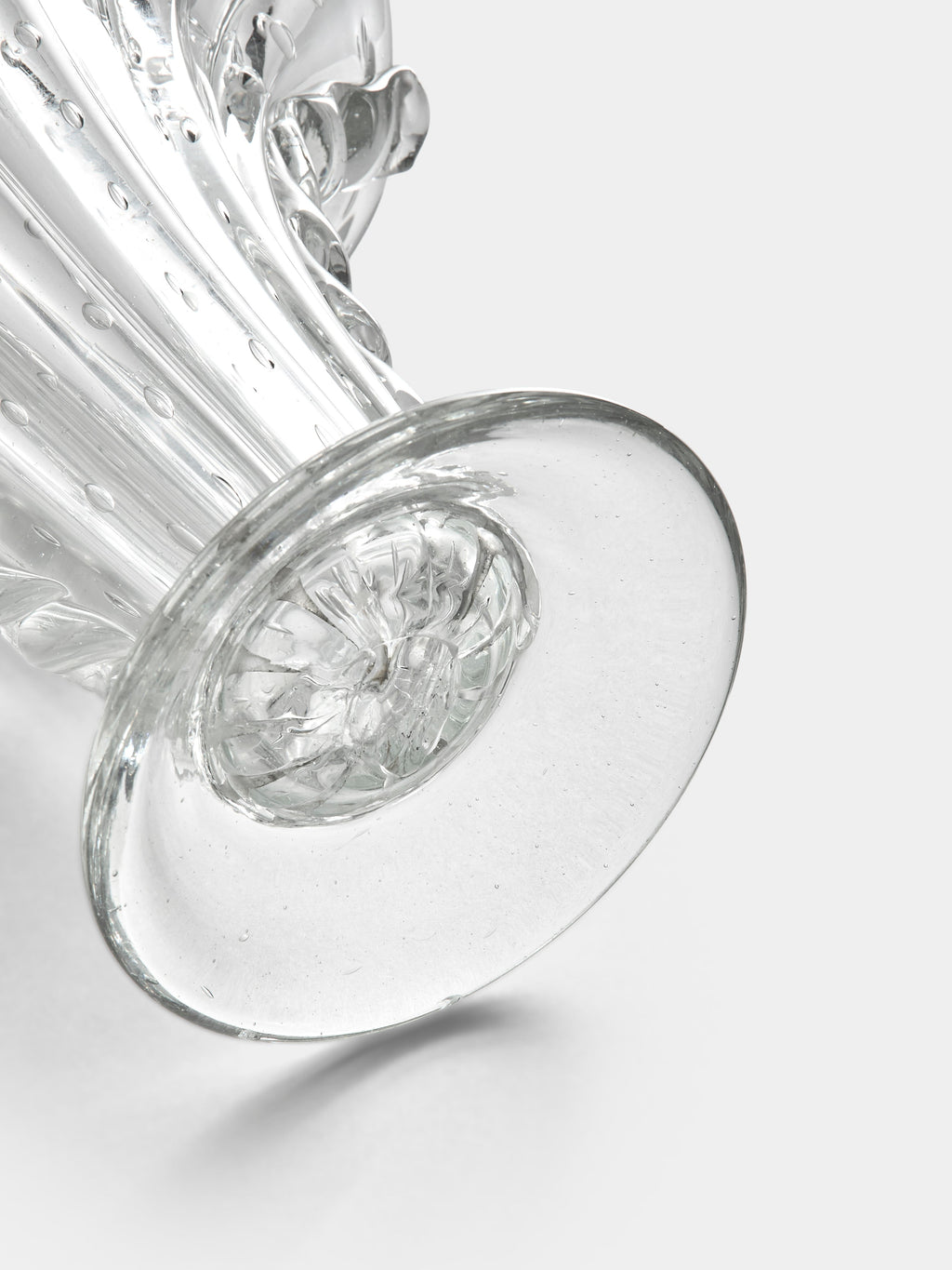 1960s Barovier & Toso Crystal Vase (8.5in/22cm)