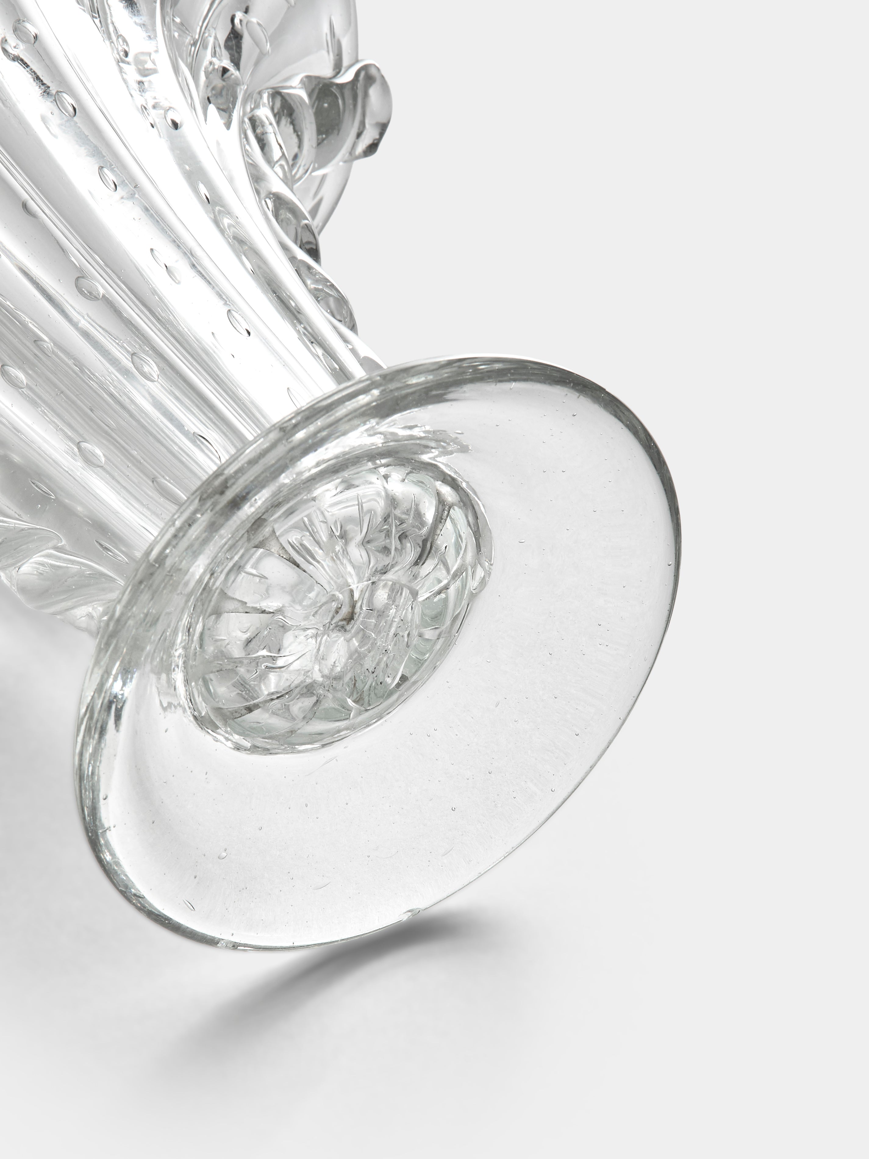 1960s Barovier & Toso Crystal Vase (8.5in/22cm)