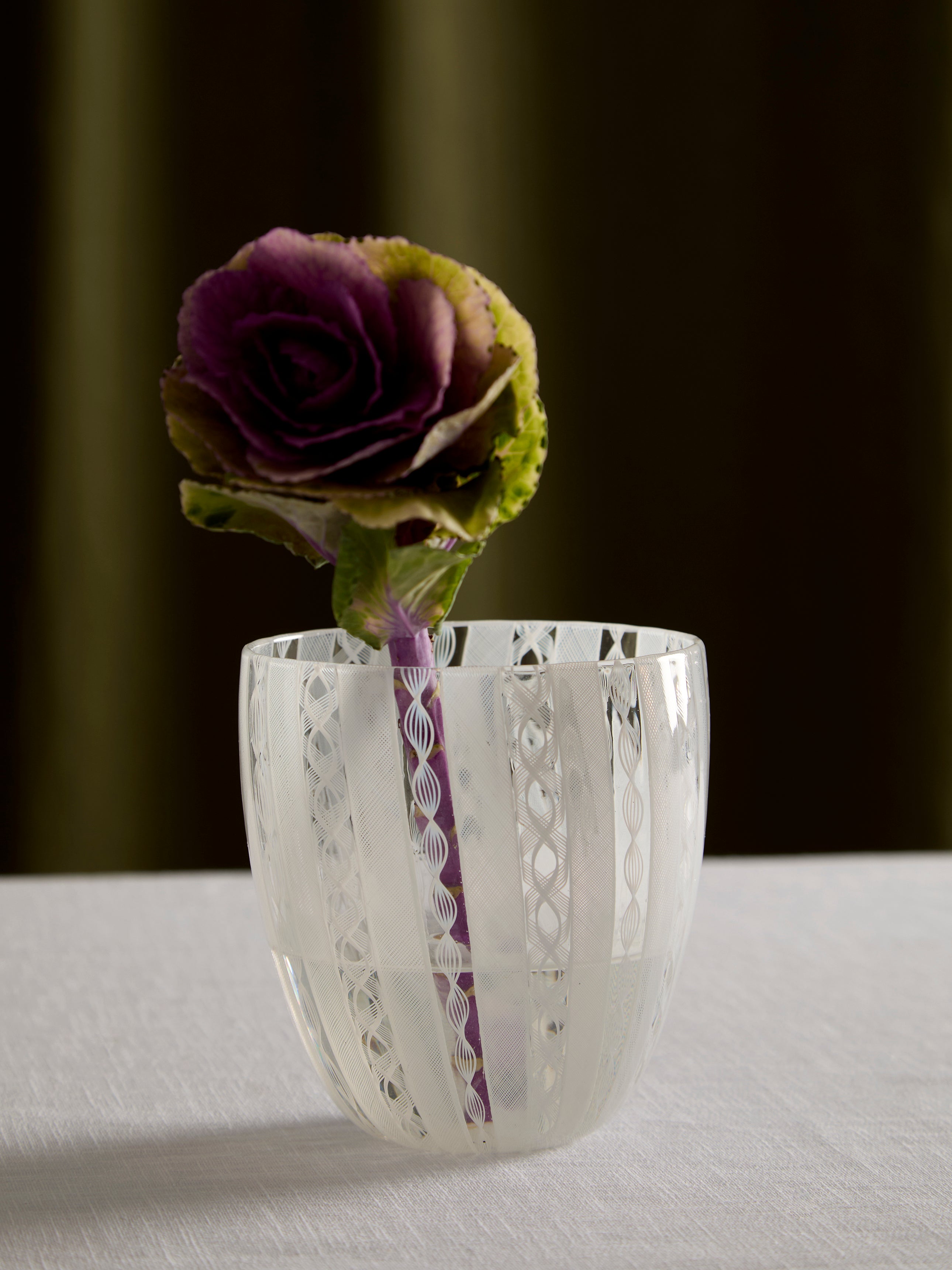 Mid-Century Venini Murano Glass Vase (5in/13cm)