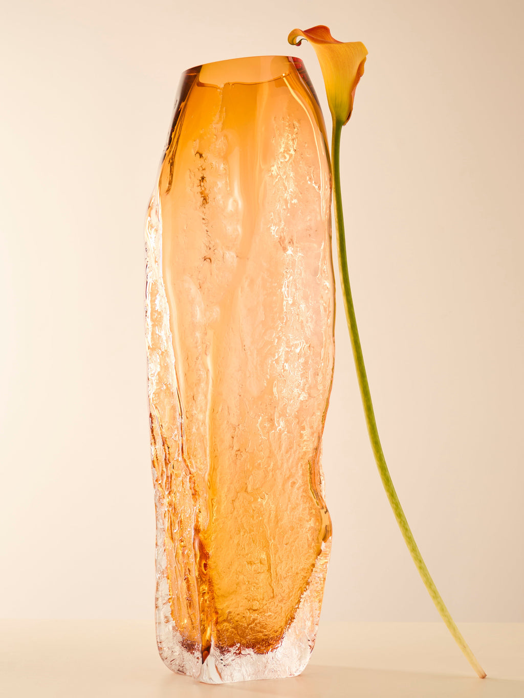 Bark Hand-Blown Glass Vase (28.5in/72.5cm)