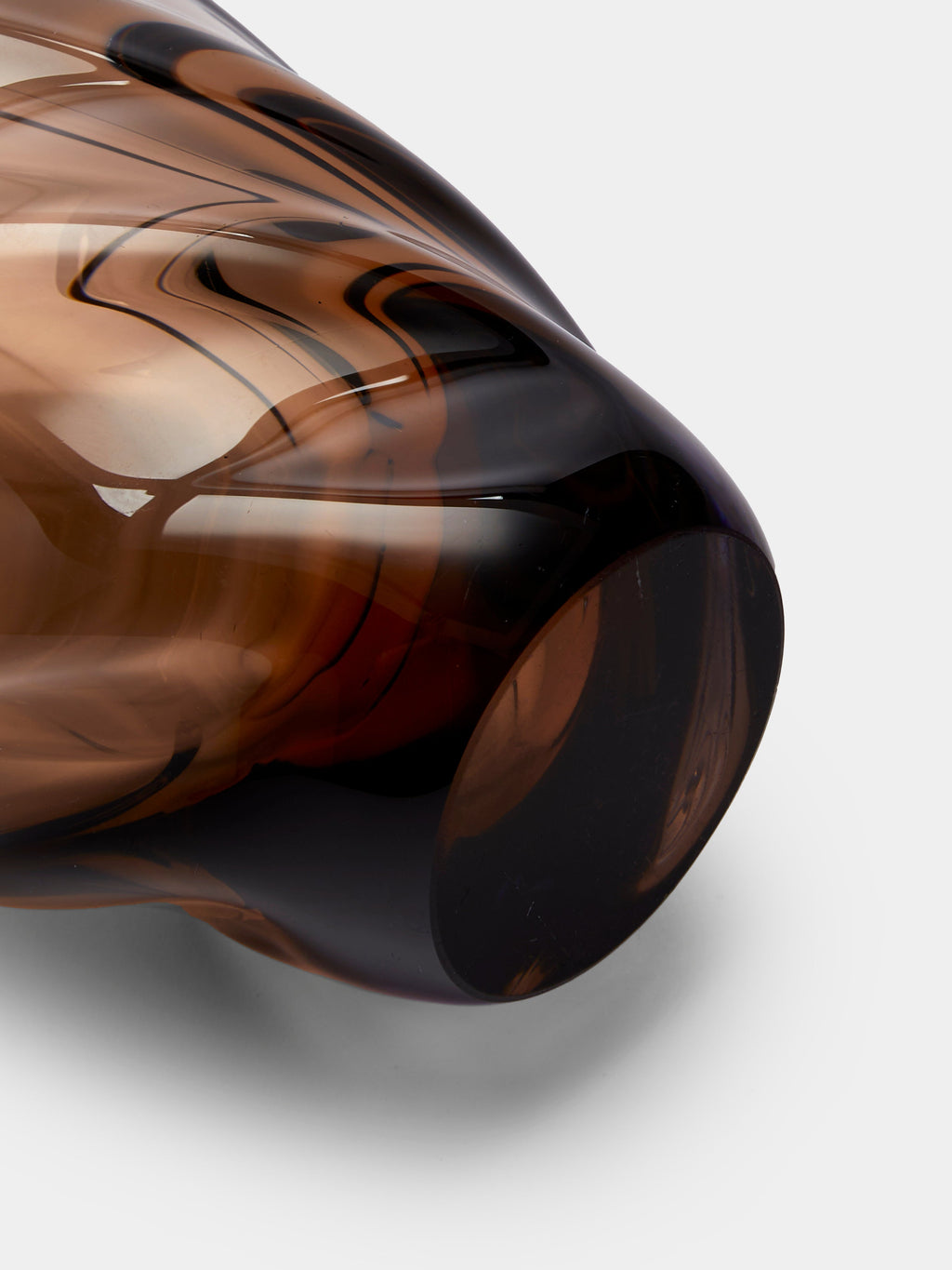 Mid-Century Glass Vase (7.5in/19cm)