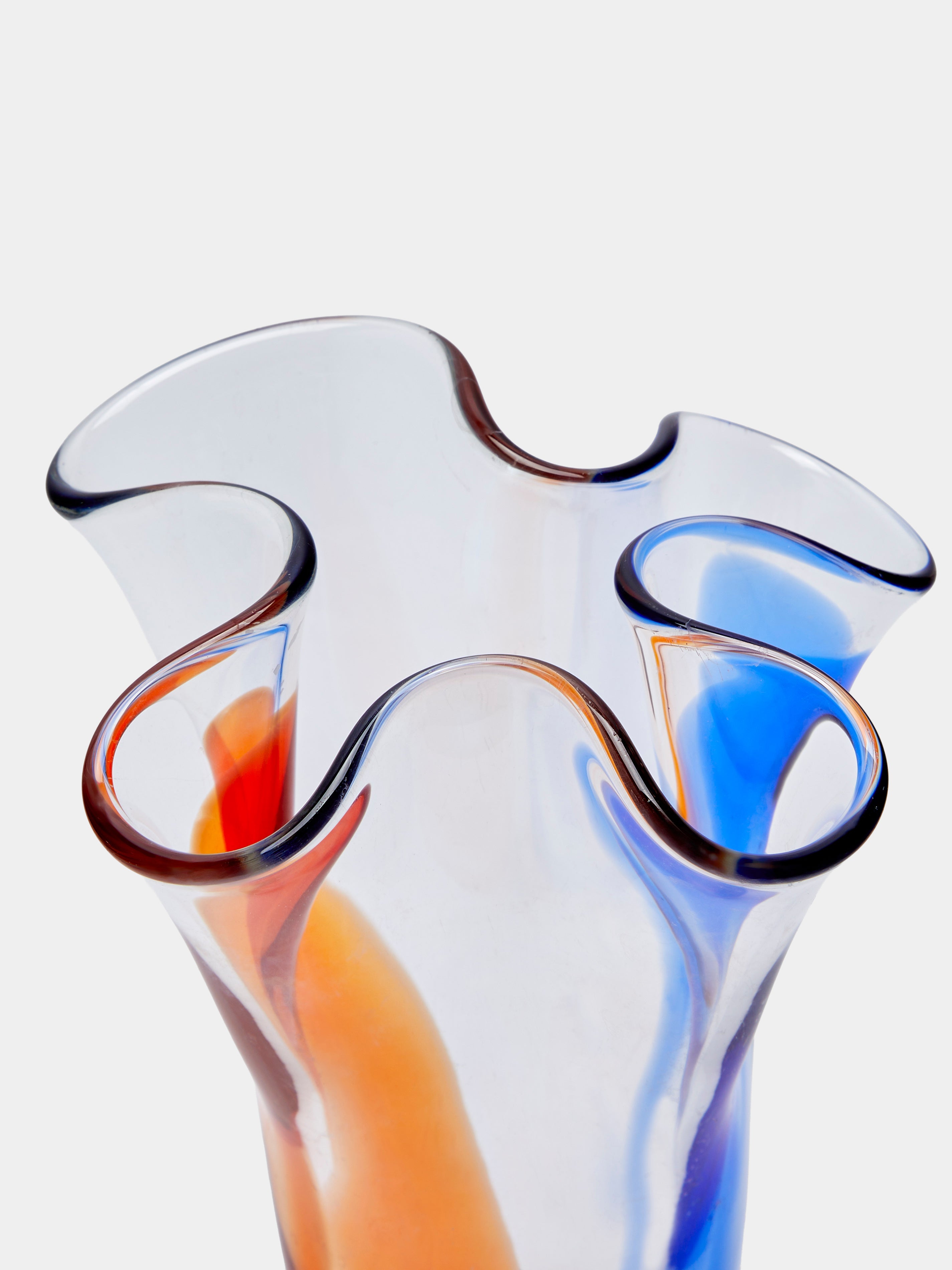 Mid-Century Glass Vase (10.5in/27cm)