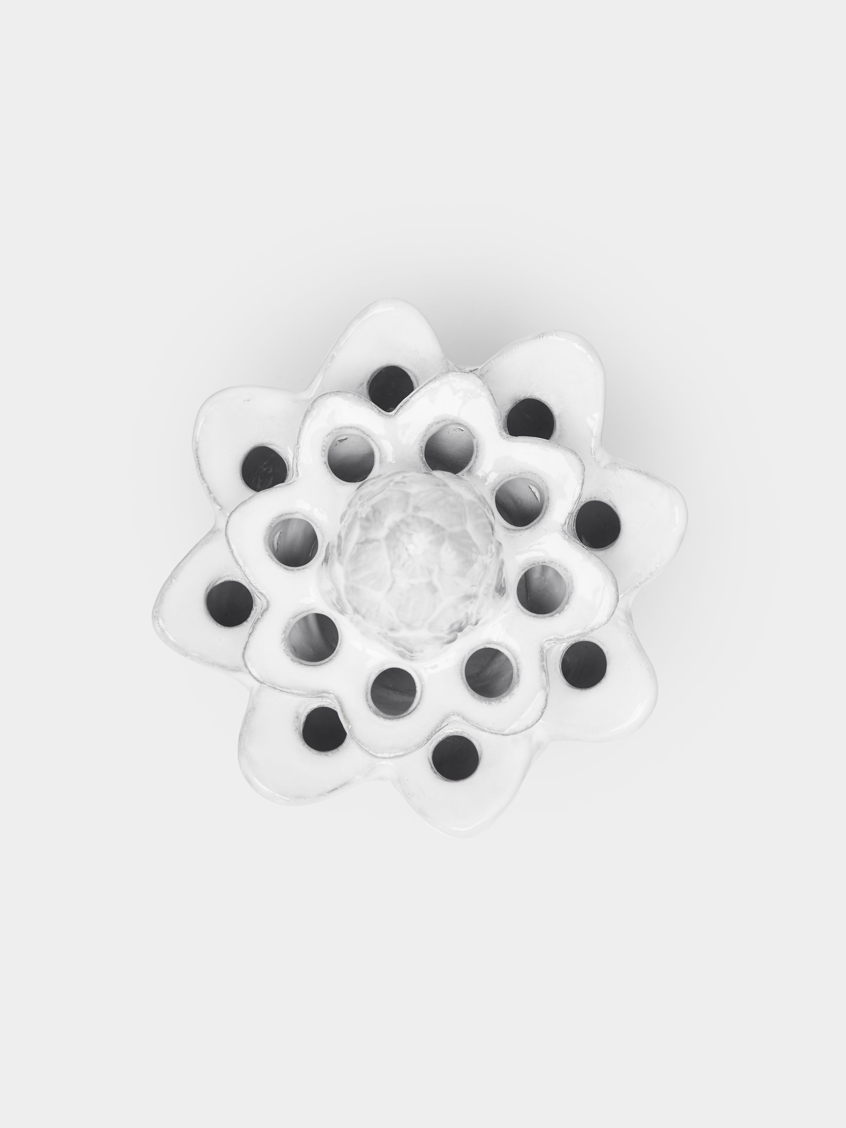 Pique Hand-Glazed Ceramic Bud Vase (6.5in/17cm)