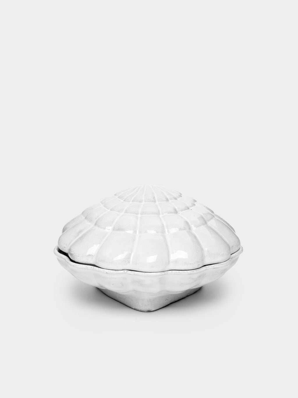 Shell Hand-Glazed Ceramic Box