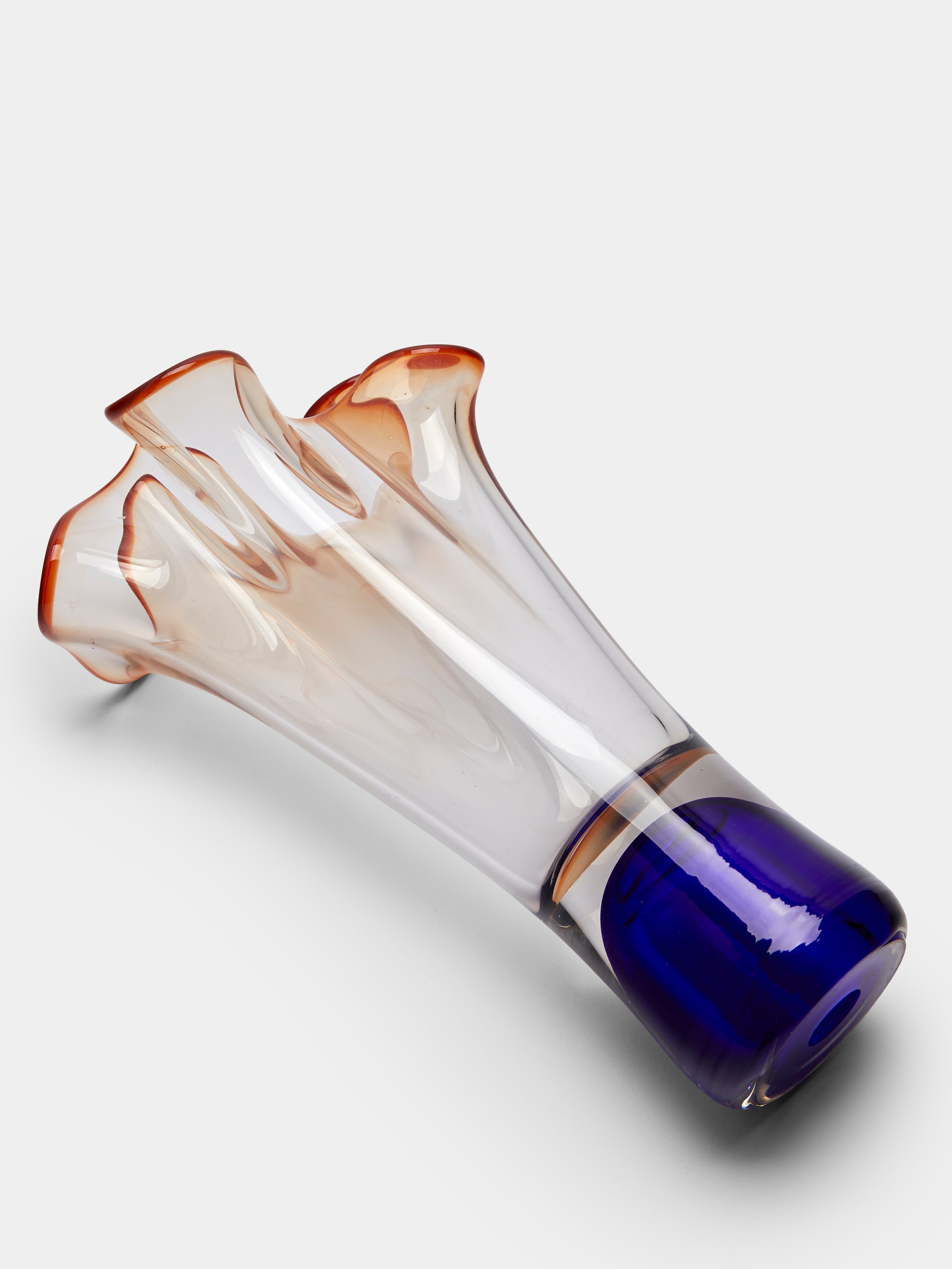Mid-Century Glass Vase (12.5in/32.5cm)