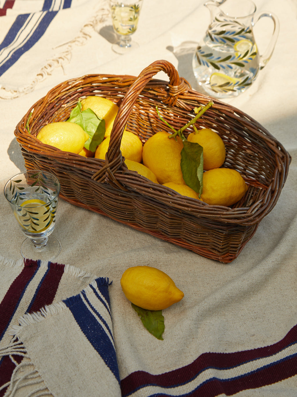 Handwoven Willow Asparagus Basket