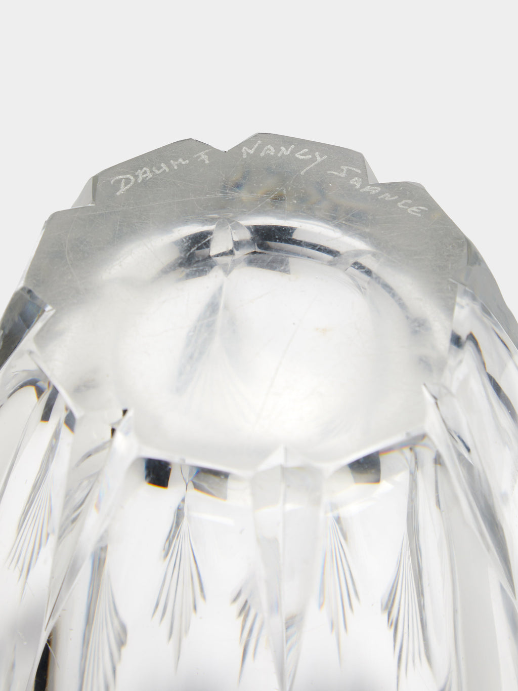 1930s Daum Cut Crystal Vase (10.5in/27cm)