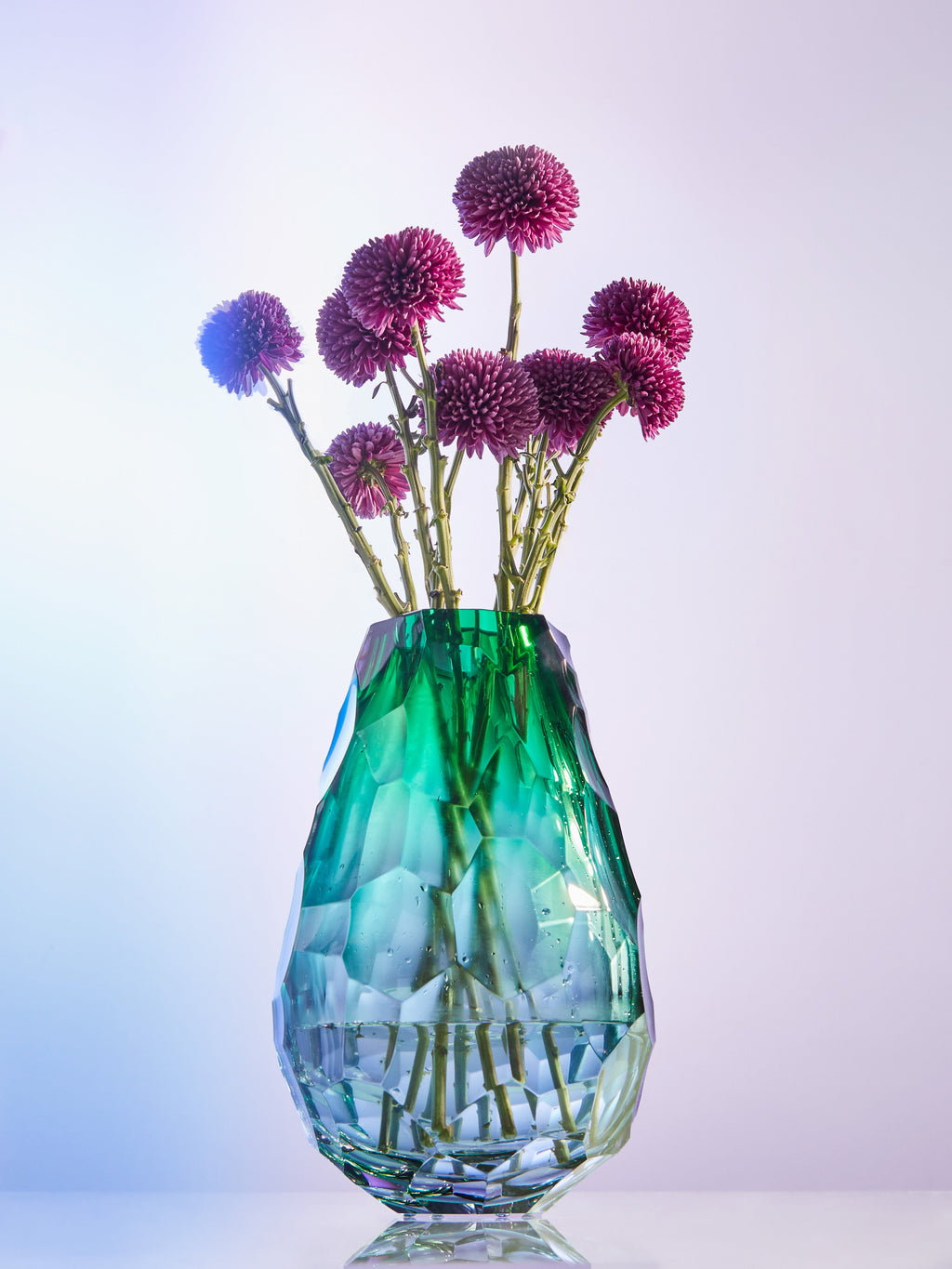 Stones Hand-Blown Crystal Vase (12in/31cm)